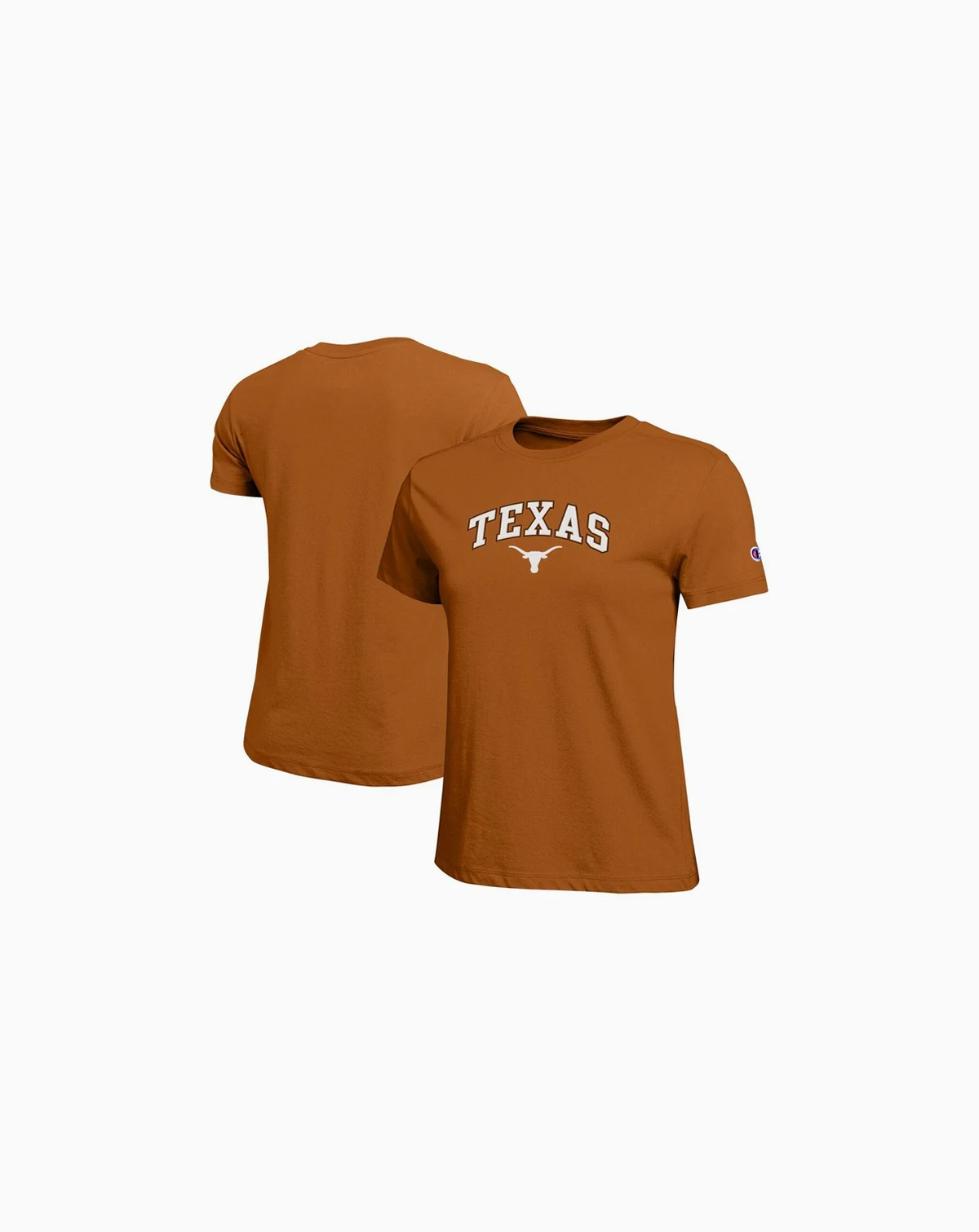 Women's Orange Texas Longhorns Arched Over Logo T-Shirt