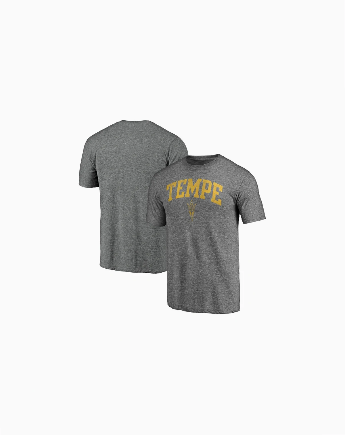 Men's Heather Gray Arizona State Sun Devils Arched City Tri-Blend T-Shirt