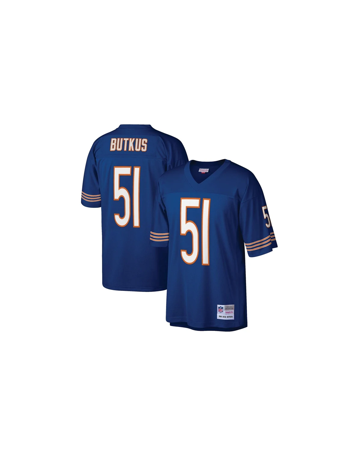 Men's Dick Butkus Navy Chicago Bears Retired Player Legacy Replica Jersey