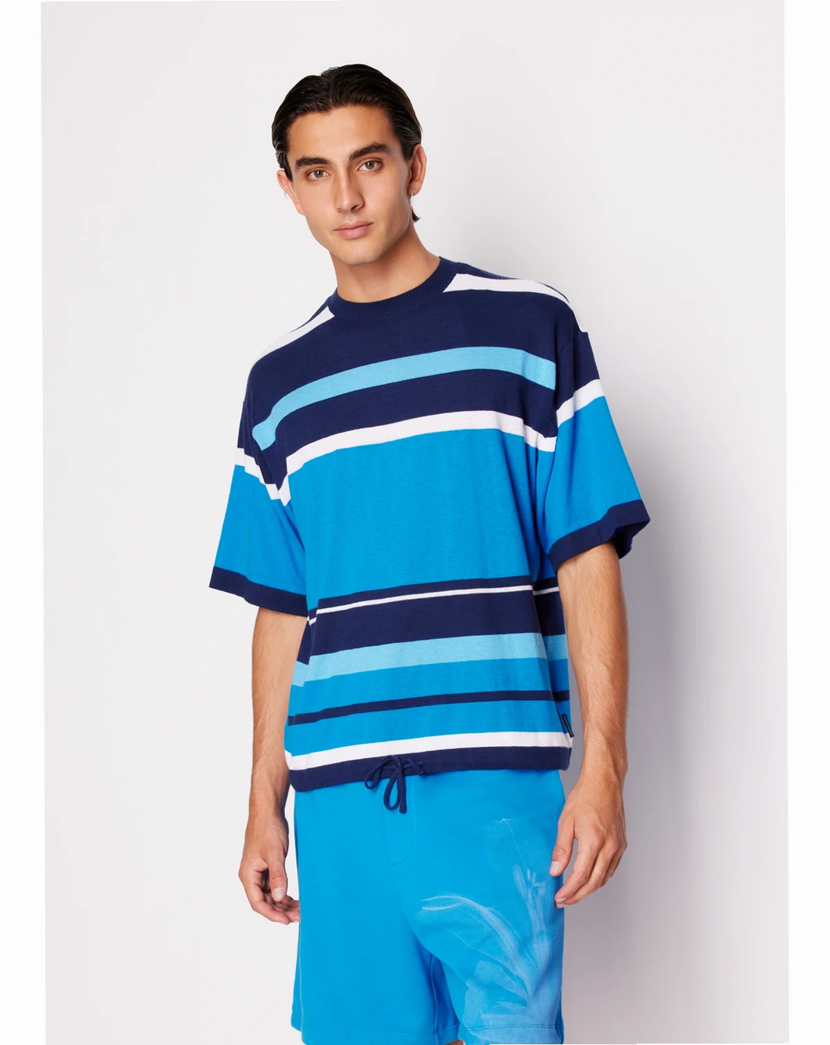 Men's Colorblocked Stripe T-Shirt