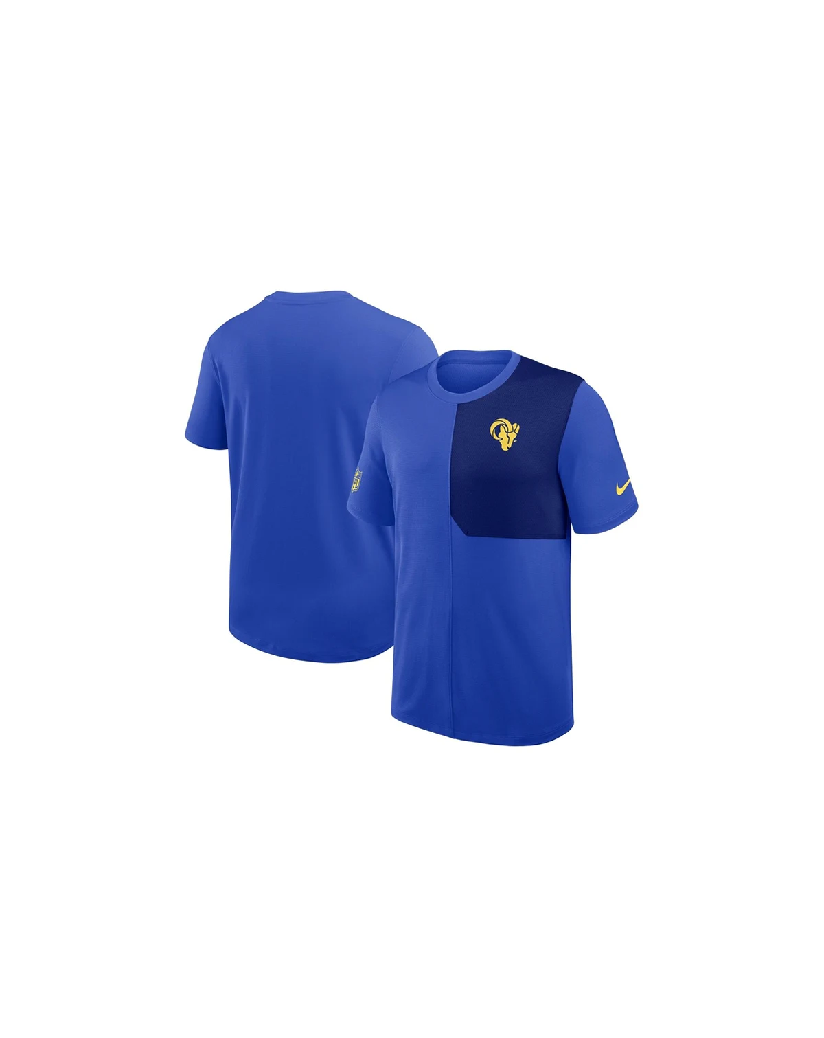 Men's Royal Los Angeles Rams Sideline UV Performance Coach T-Shirt