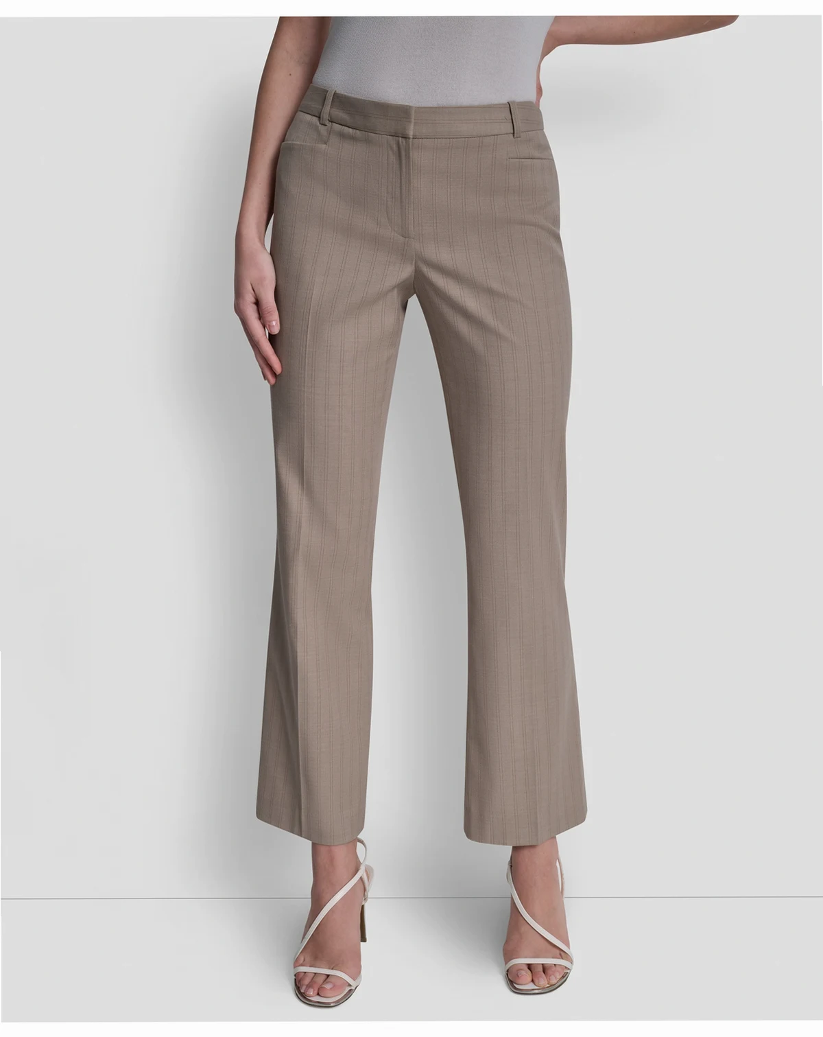 Petite Pinstripe Modern Fashion Pants
