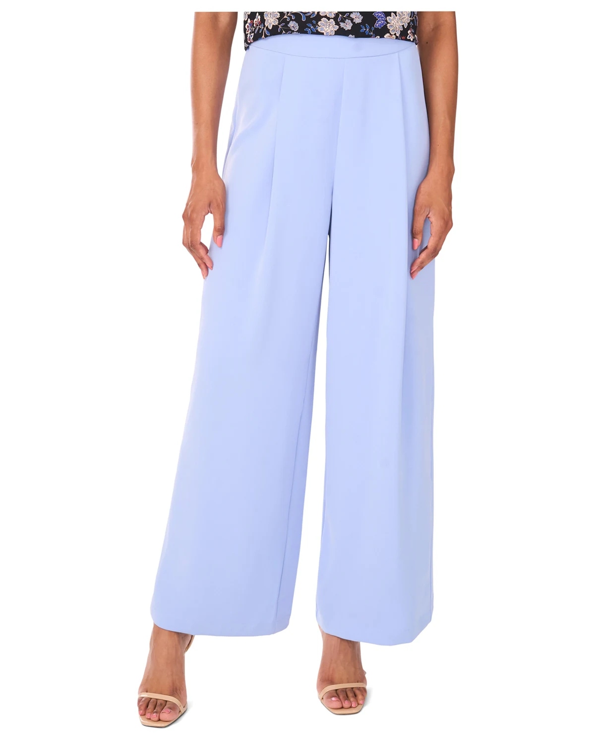 Women's Pleated-Front Wide-Leg Pants