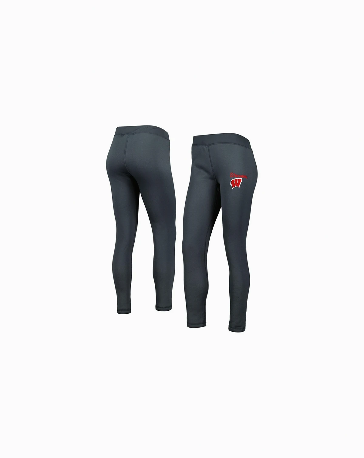 Women's Charcoal Wisconsin Badgers Upbeat Sherpa Leggings