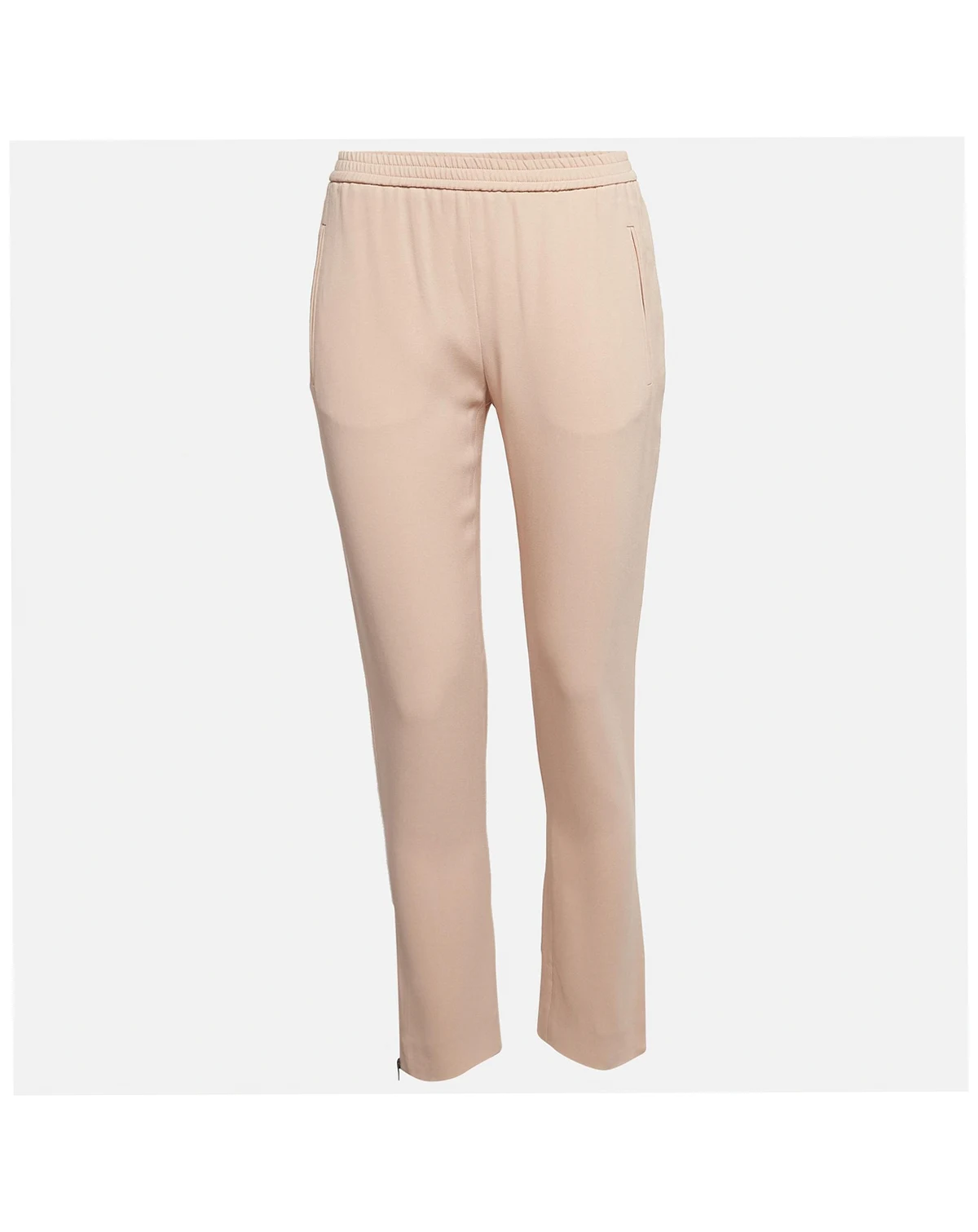 Women's Pink Stretch Crepe Tamara Trousers