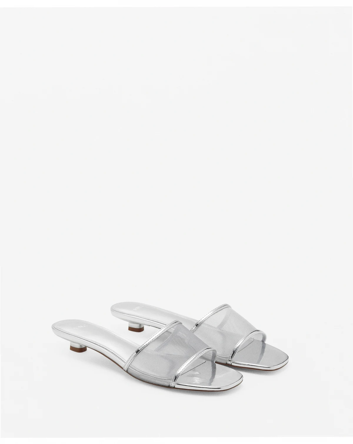 Women's Mesh Strap Kitten Sandals