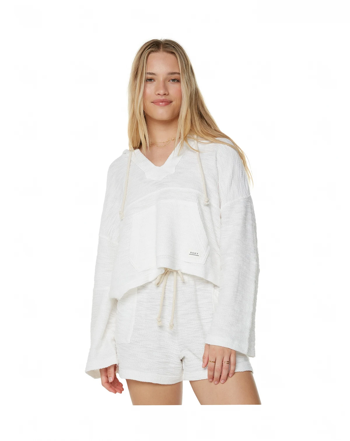 Juniors' Rich Coast Solid Hooded Sweatshirt