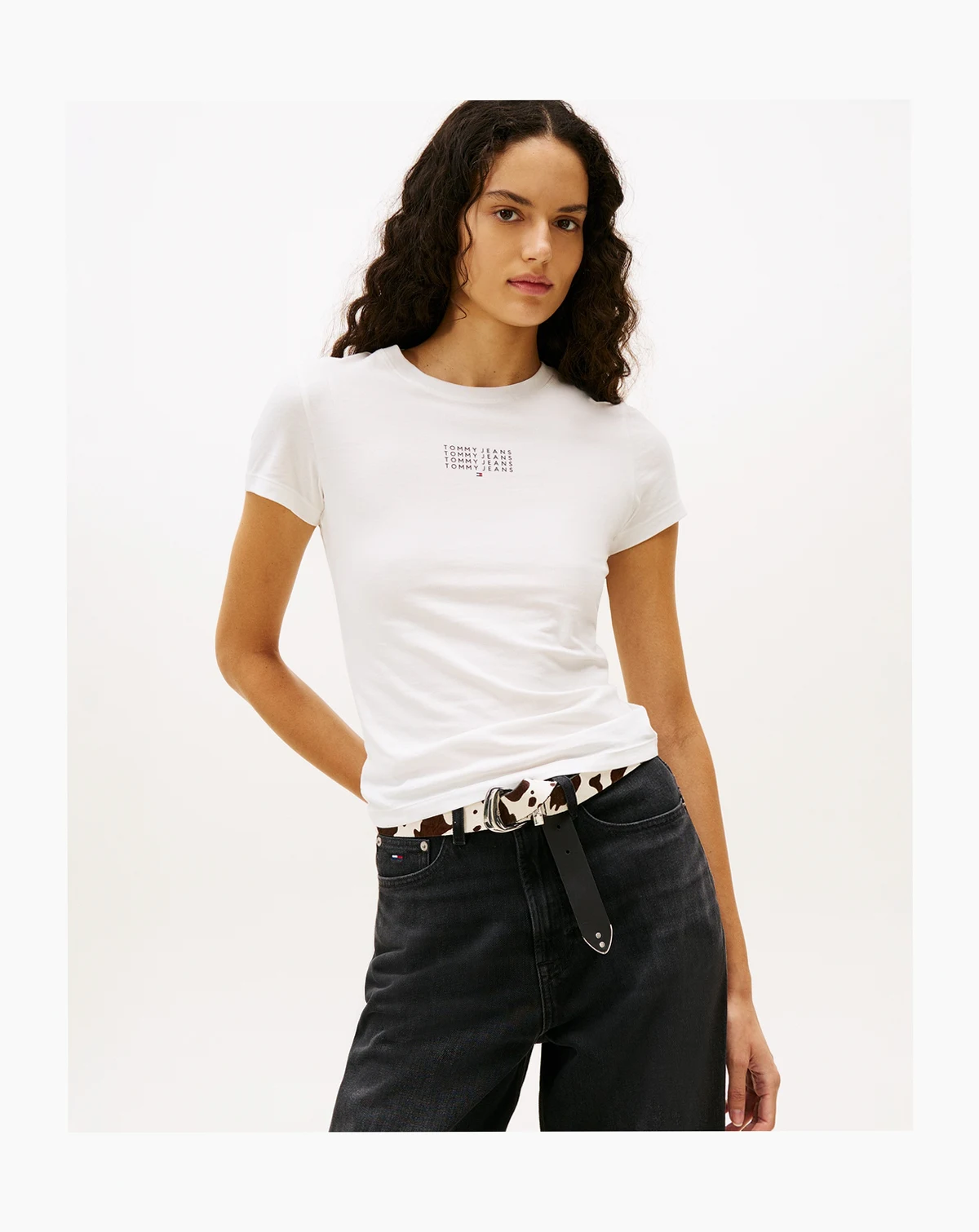Women's Slim Multi Linear Logo T-Shirt