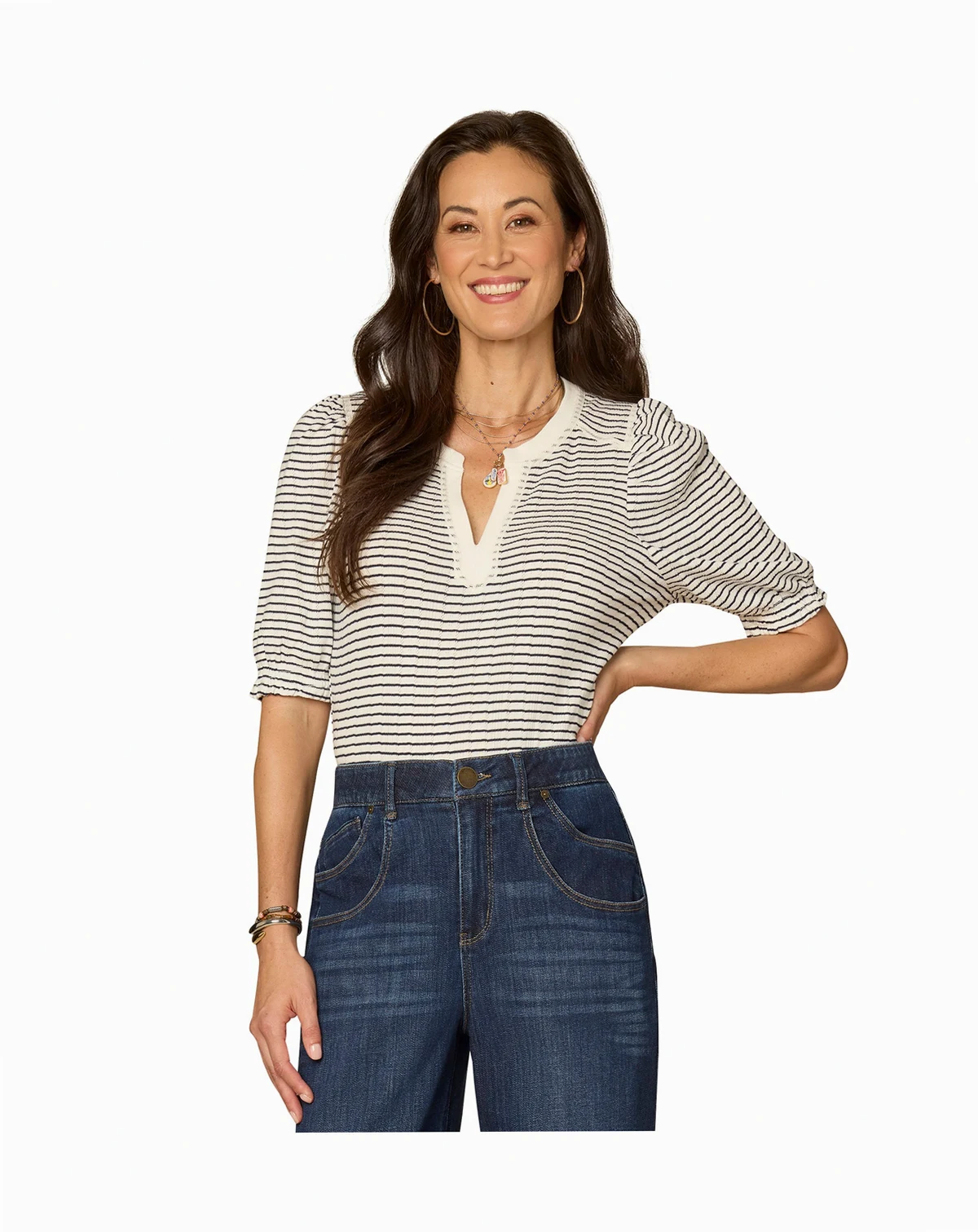 Women's Mandarin Collar Top