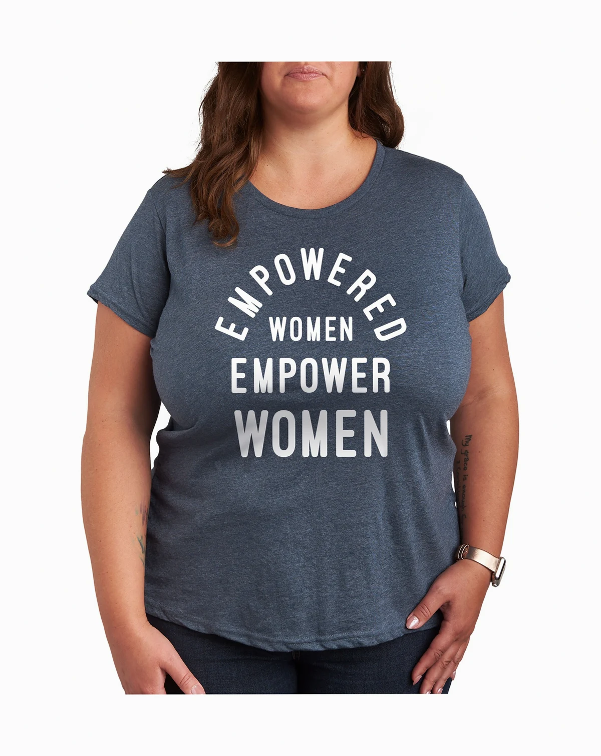Trendy Plus Size Empower Women Graphic T-Shirt
