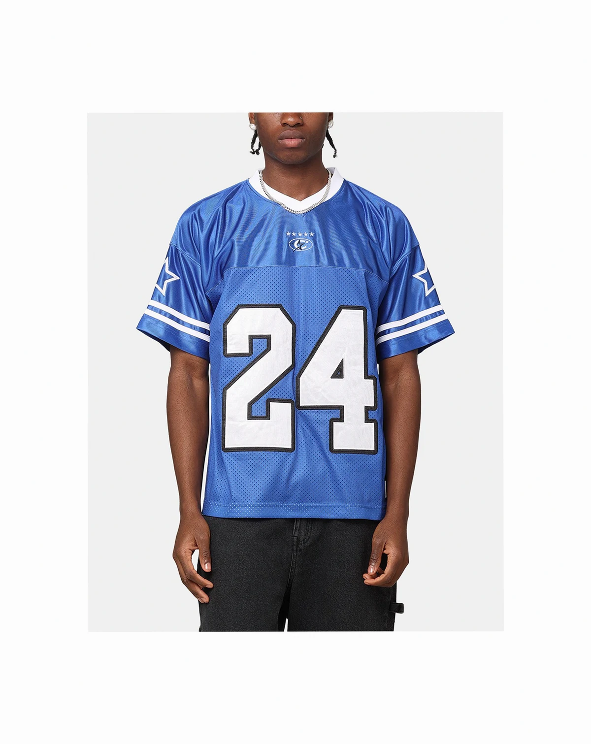 Men's Nova Football Jersey, Blue, 2XL
