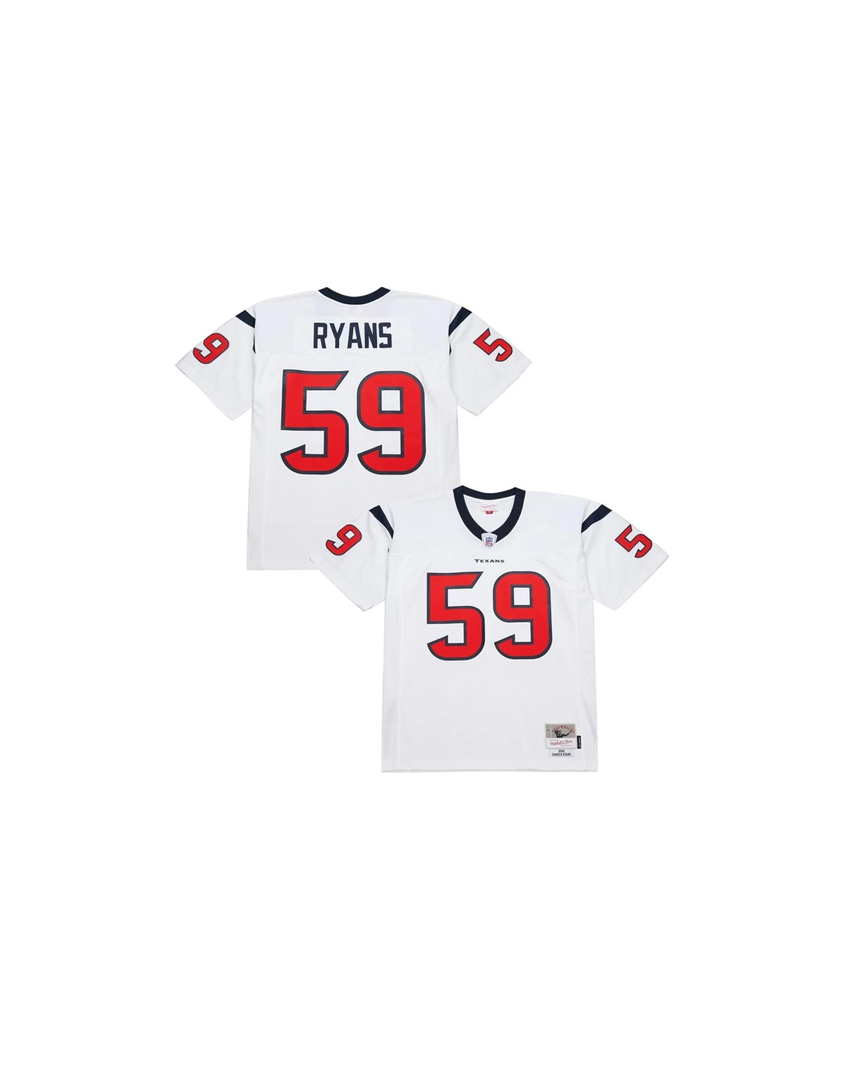 Mitchell Ness Men's DeMeco Ryans White Houston Texans 2006 Legacy Replica Jersey