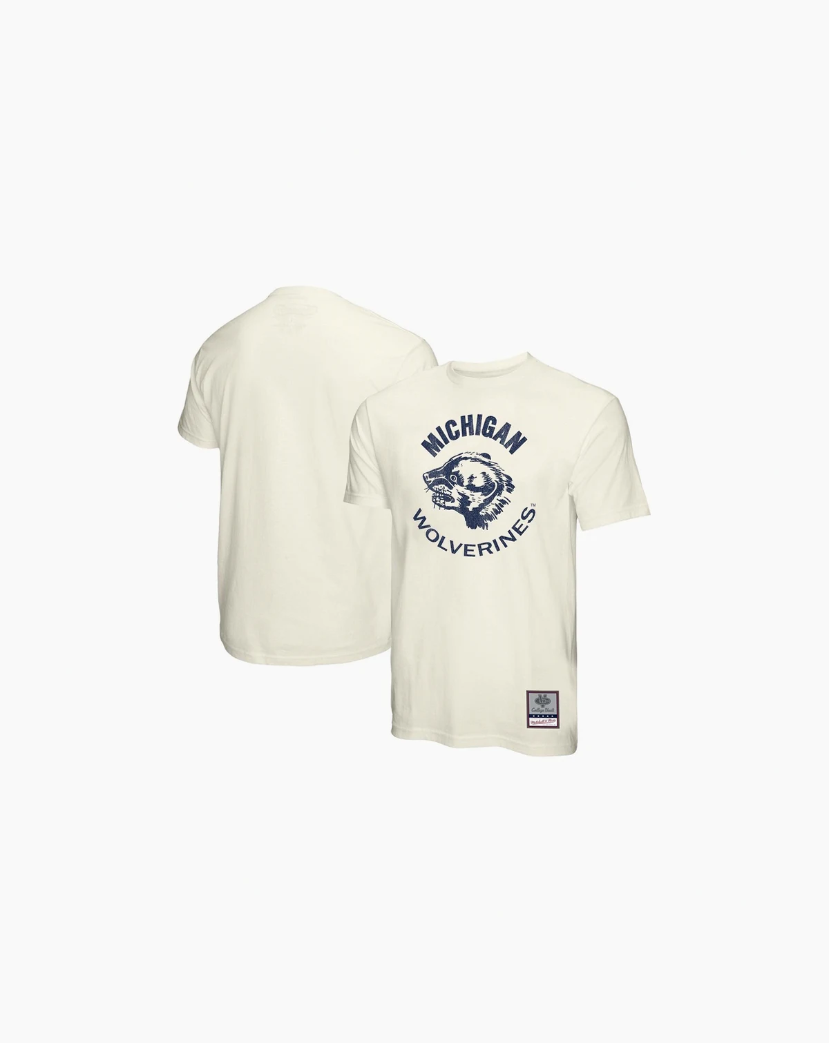 Men's Cream Michigan Wolverines Vintage Tone T-Shirt