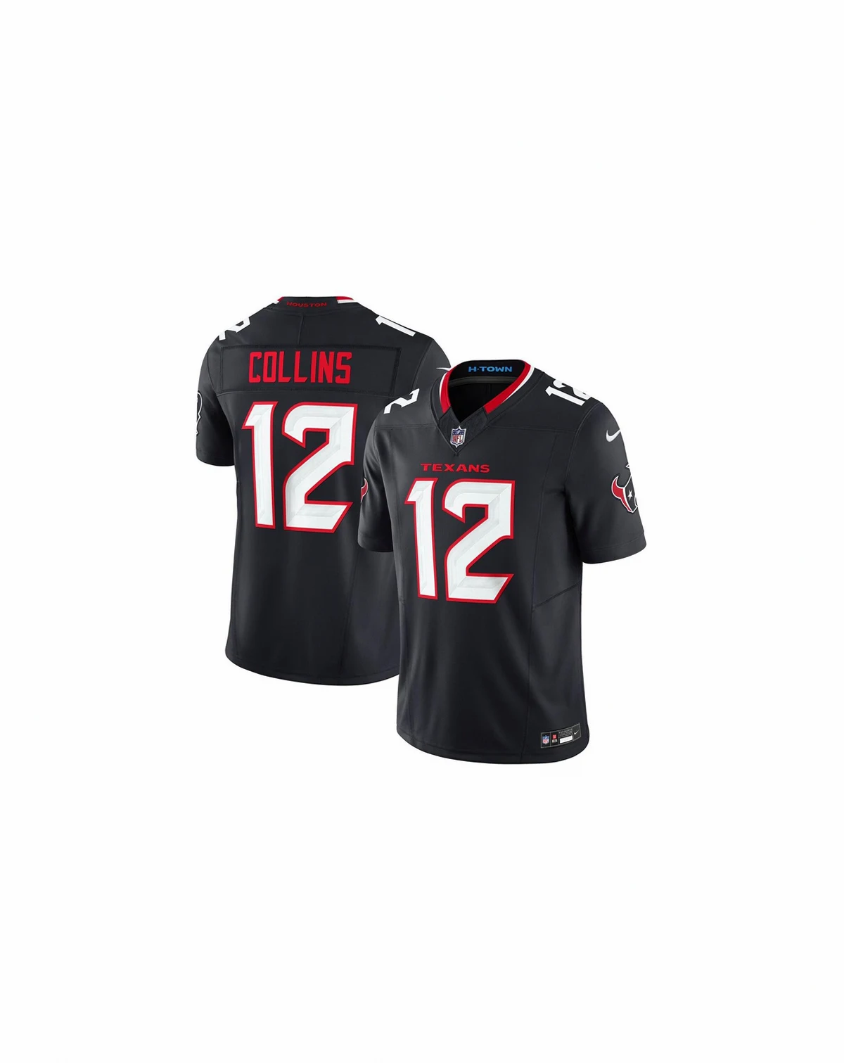 Men's Nico Collins Navy Houston Texans Team Vapor F.U.S.E. Limited Jersey