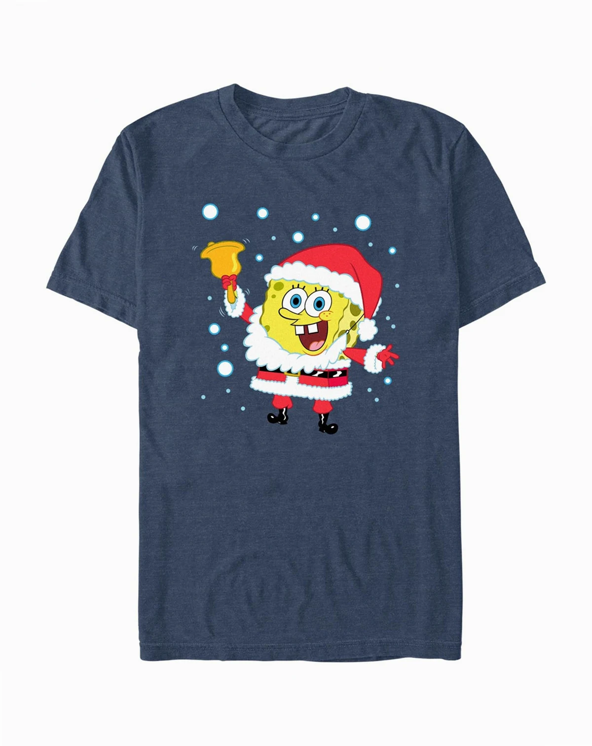 Men's Spongebob Santa Bell Short Sleeve T-Shirt