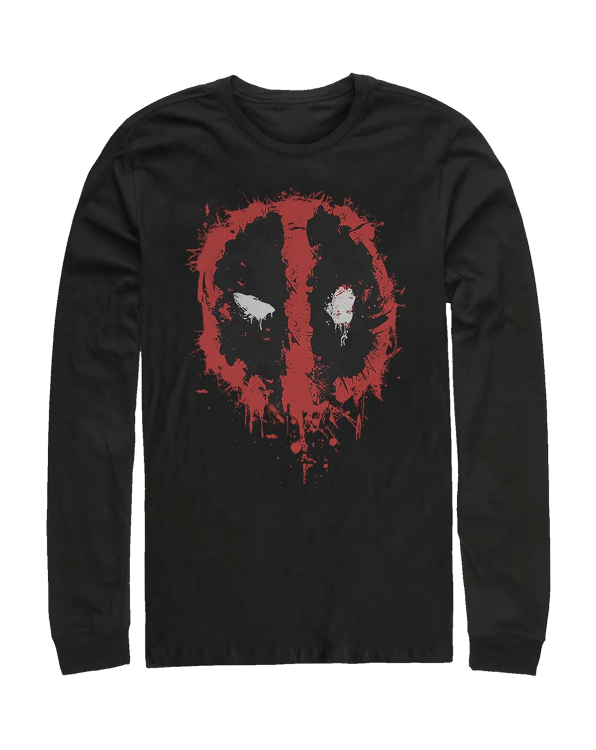 Men's Deadpool Splatter Icon Long Sleeve T-Shirt
