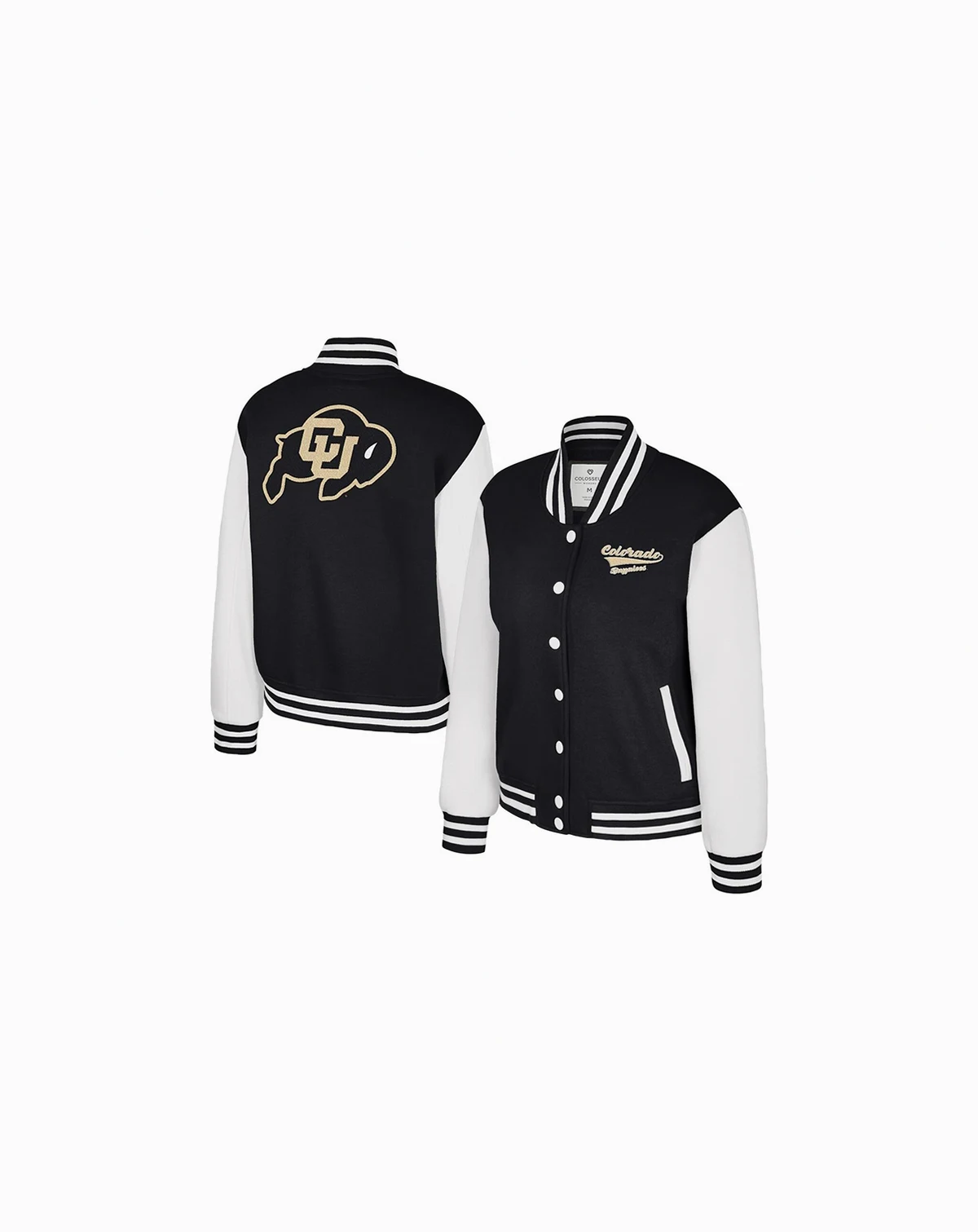 Women's Black Colorado Buffaloes French Baguette Full Snap Fleece Jacket