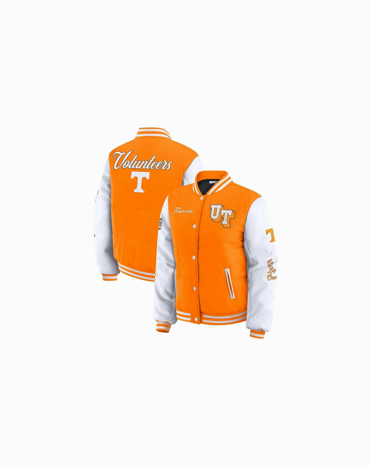 Women's Tennessee Orange Tennessee Volunteers Varsity Puffer Jacket