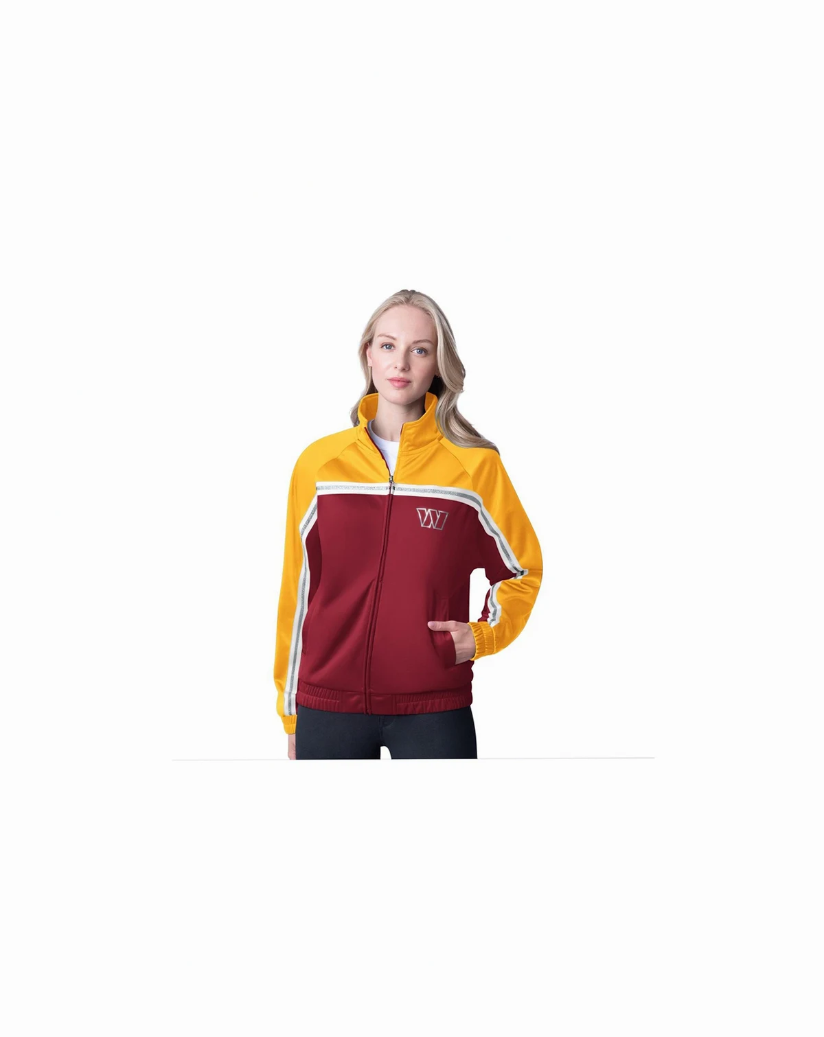 Women's Burgundy Washington Commanders Post Game Full-Zip Track Jacket
