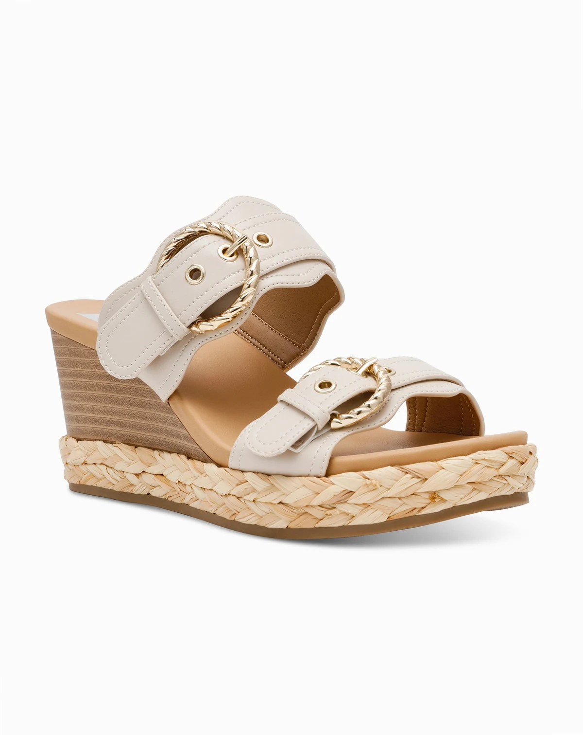 Women's Elio Double Buckle Wedge Sandals