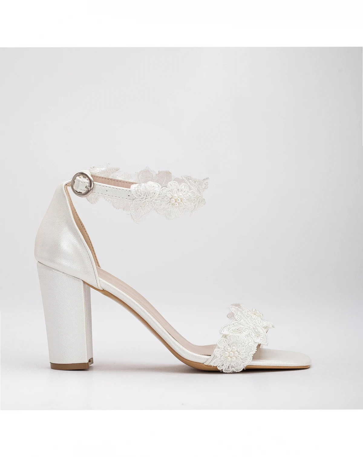 Dede Lace Bridal High Heel Sandals