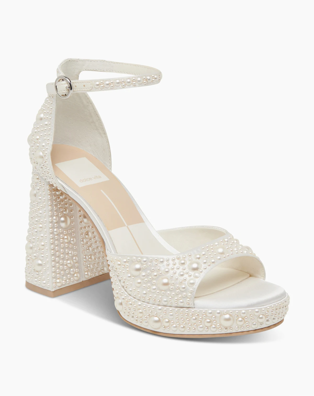 Women's Pandro Pearl Two-Piece Platform Dress Sandals