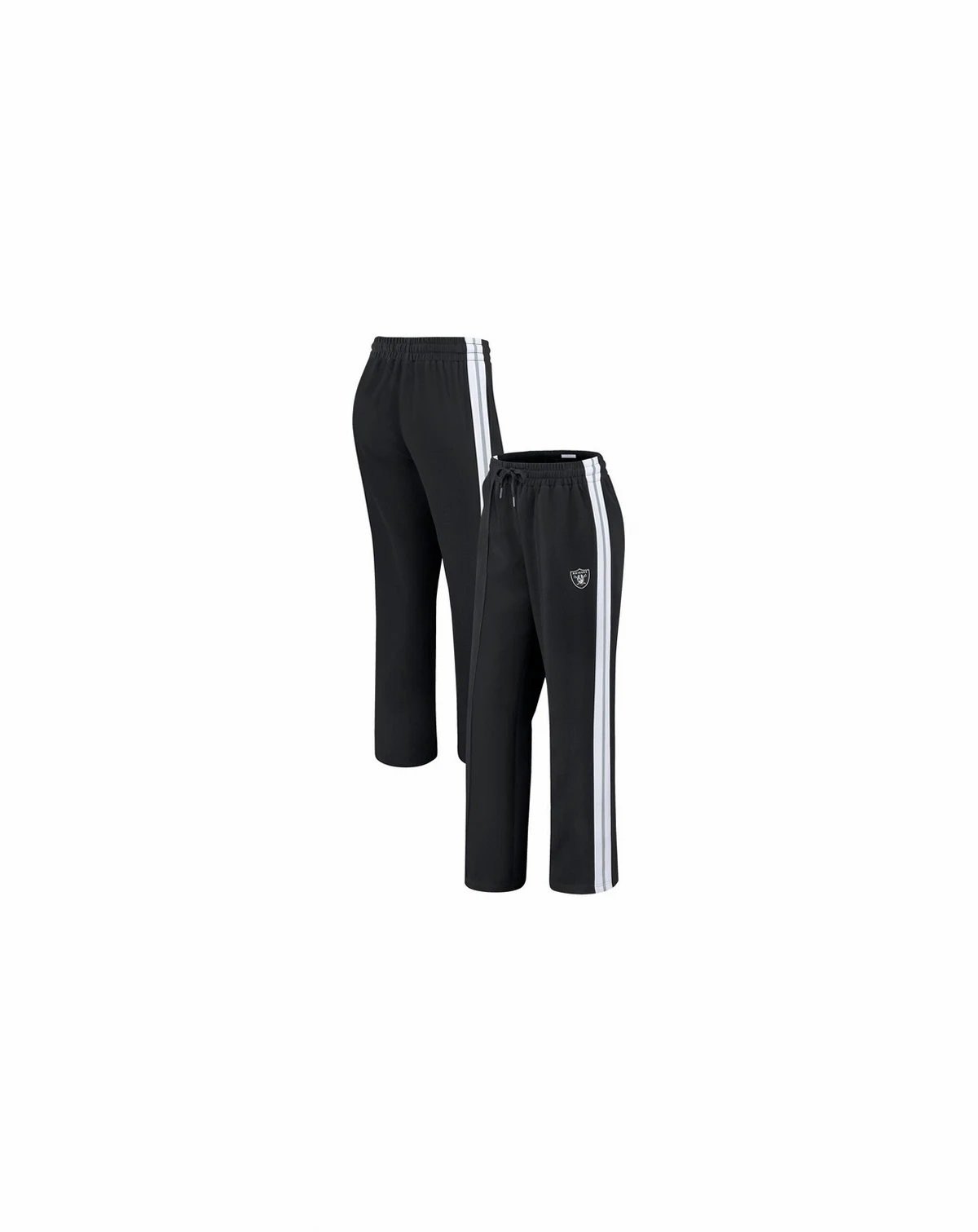 Women's Black Las Vegas Raiders Color Block Straight Leg Pants