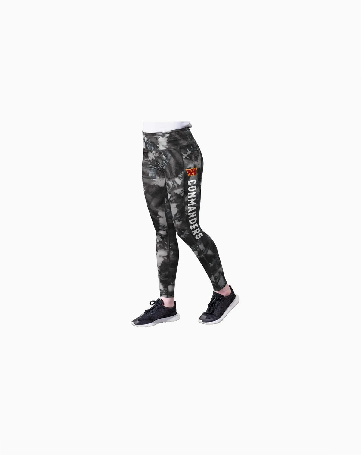Women's Black Washington Commanders Aubrey Tie-Dye Leggings
