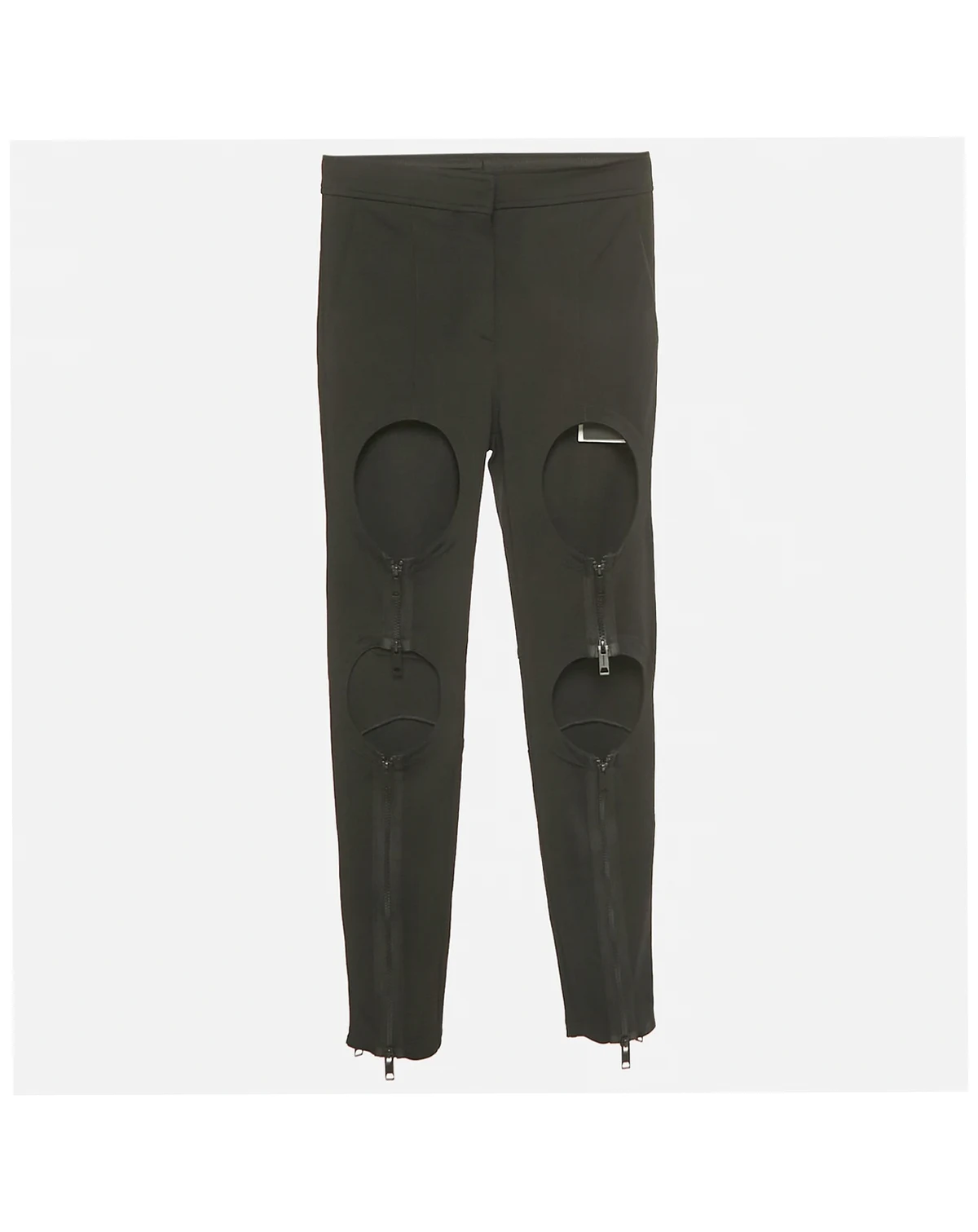 Women's Jersey Zip Detail Cut-Out Pants