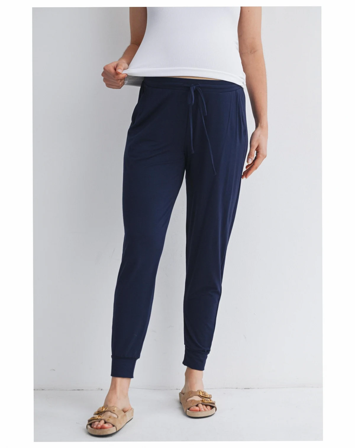 Maternity Relaxed Fit High Rise Joggers