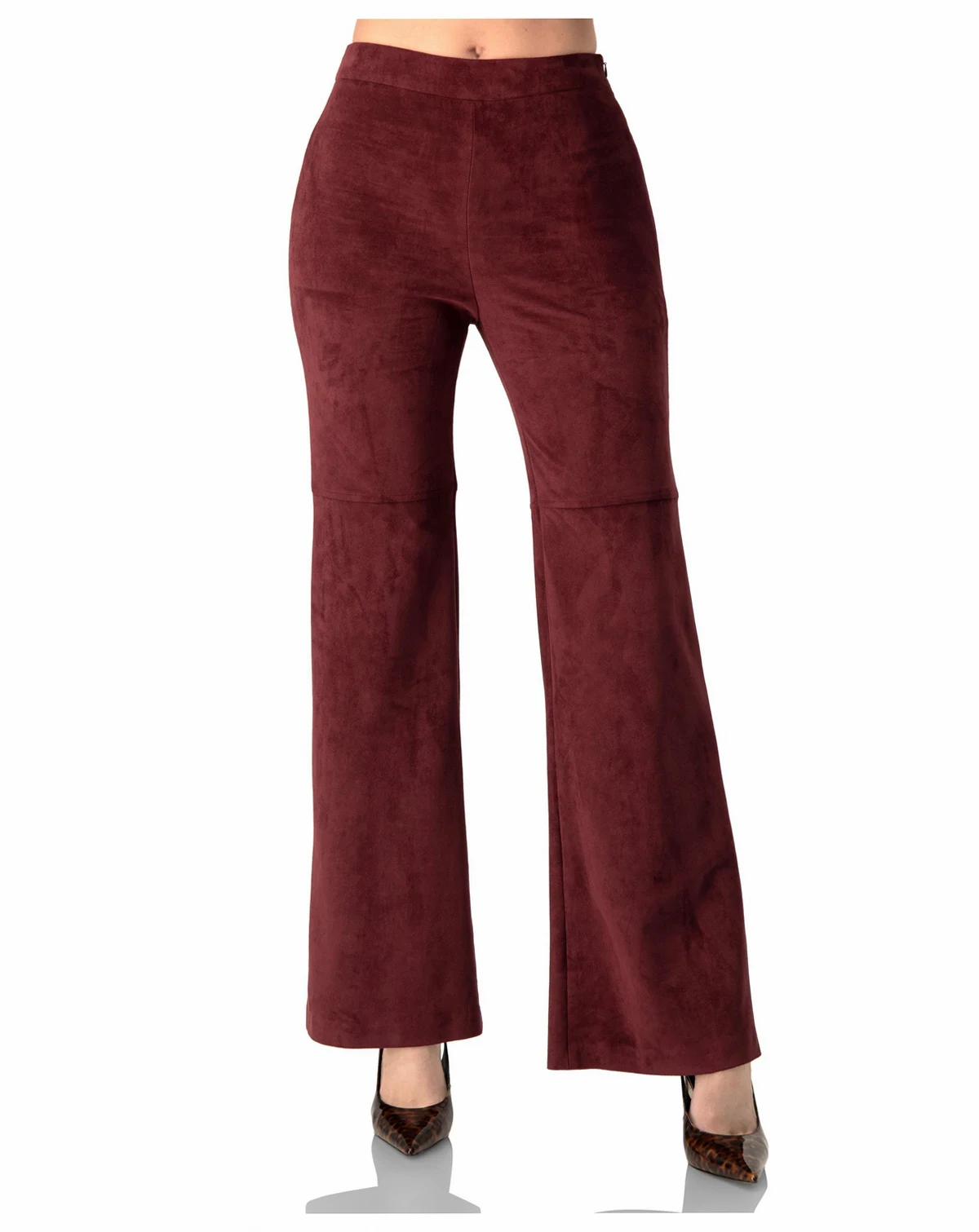 Women's Straight-Leg Faux-Suede Pants