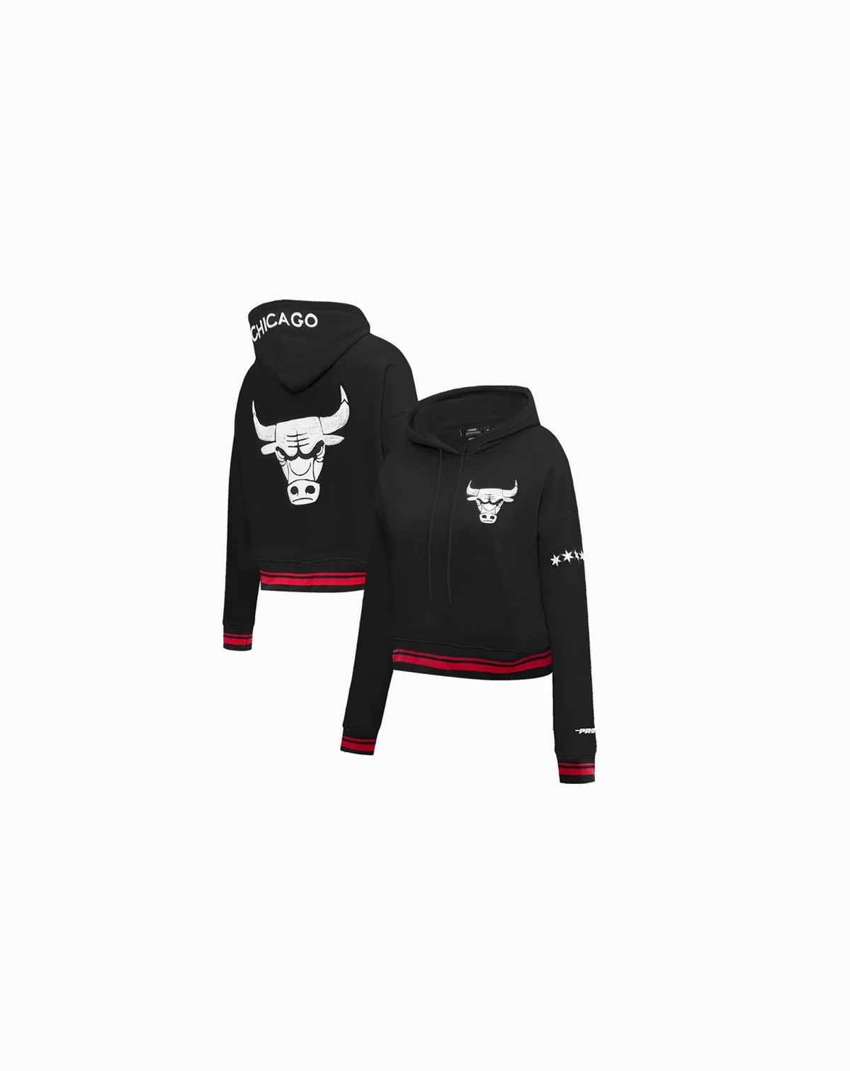 Women's Black Chicago Bulls 2023/24 City Edition Cropped Pullover Hoodie