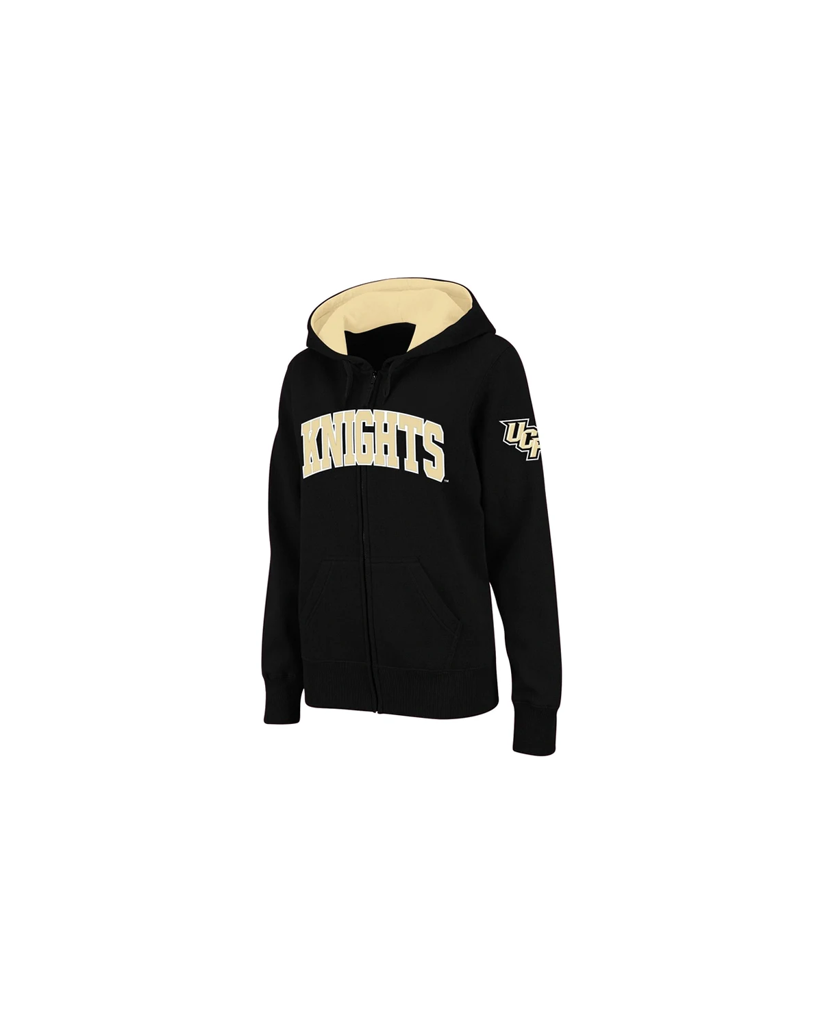 Women's Black UCF Knights Arched Name Full-Zip Hoodie