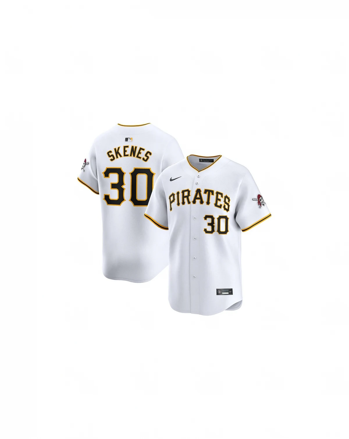 Men's Paul Skenes White Pittsburgh Pirates Home Limited Player Jersey