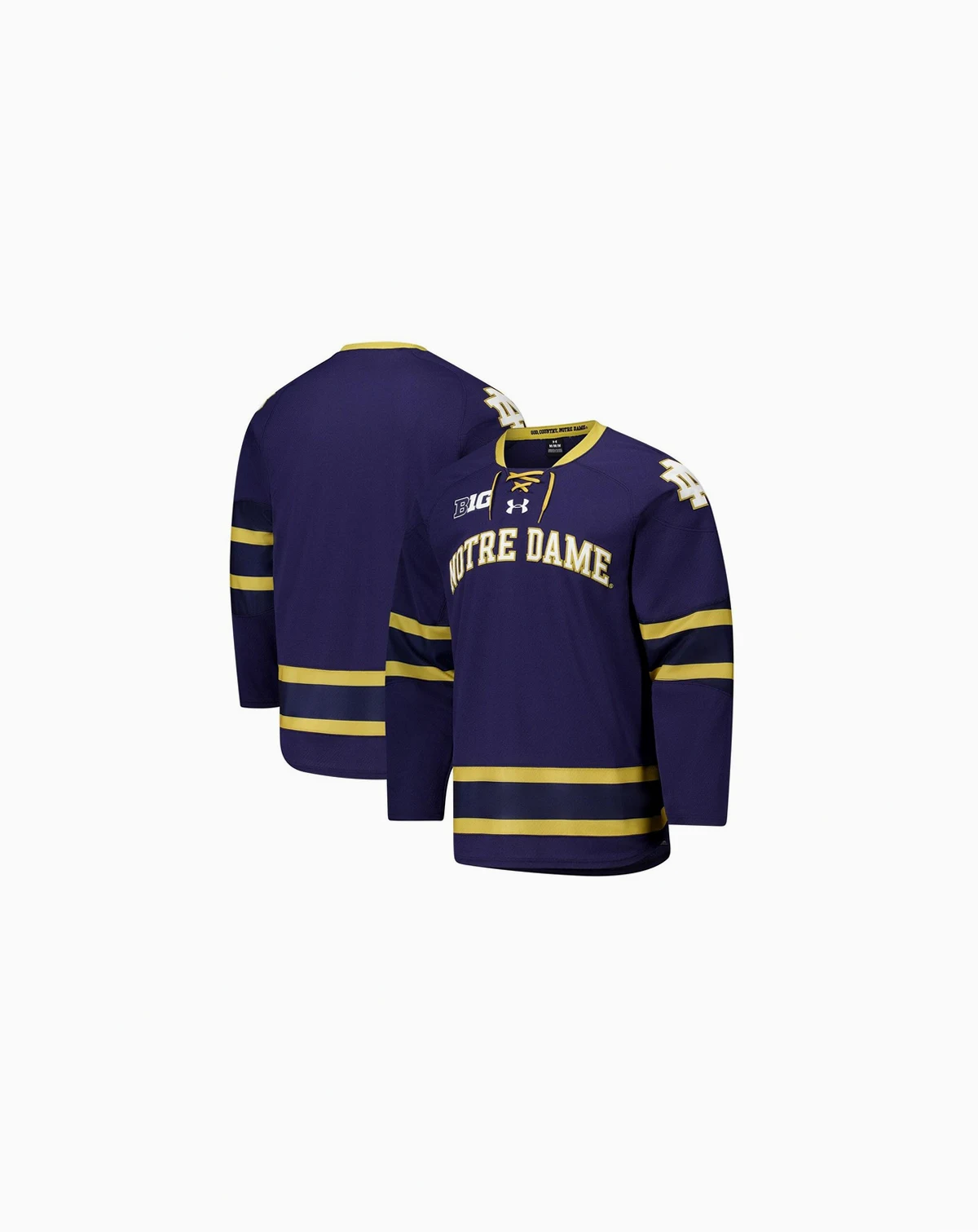 Men's Navy Notre Dame Fighting Irish Replica Hockey Jersey