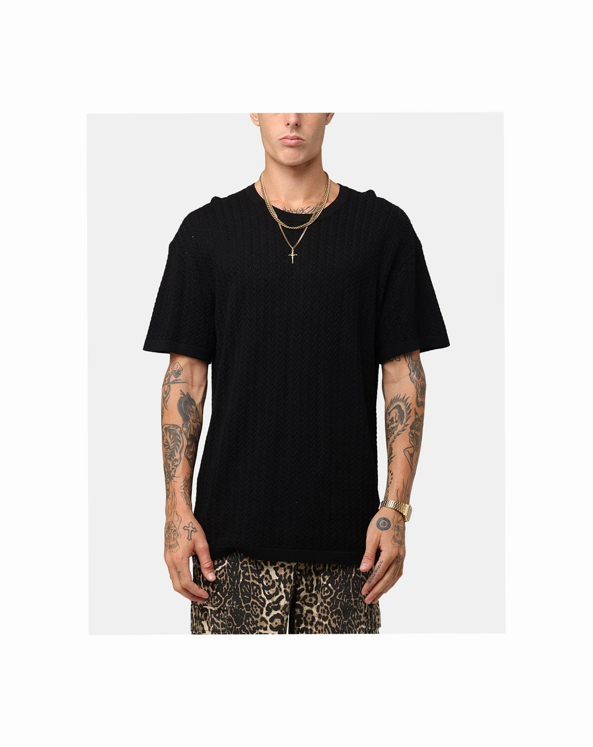 Men's Hampton Knit T-Shirt Black