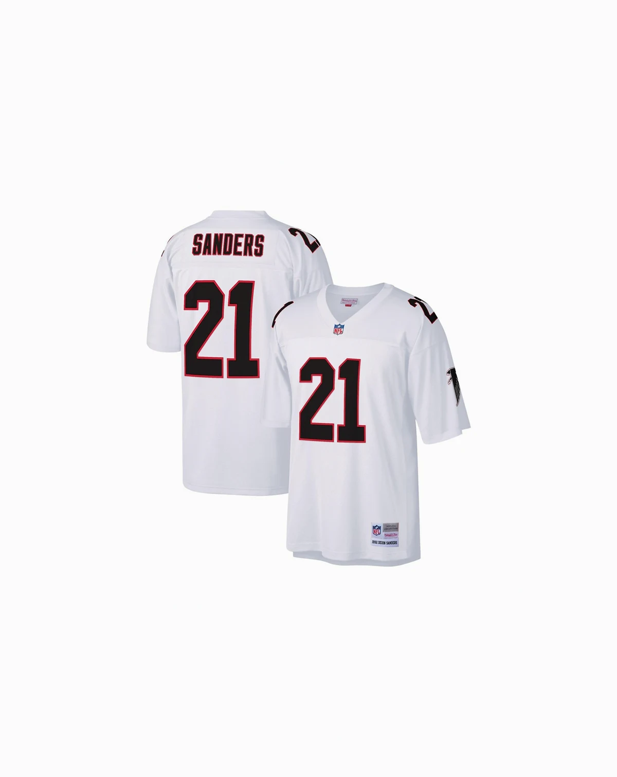 Men's Deion Sanders White Atlanta Falcons Legacy Replica Jersey