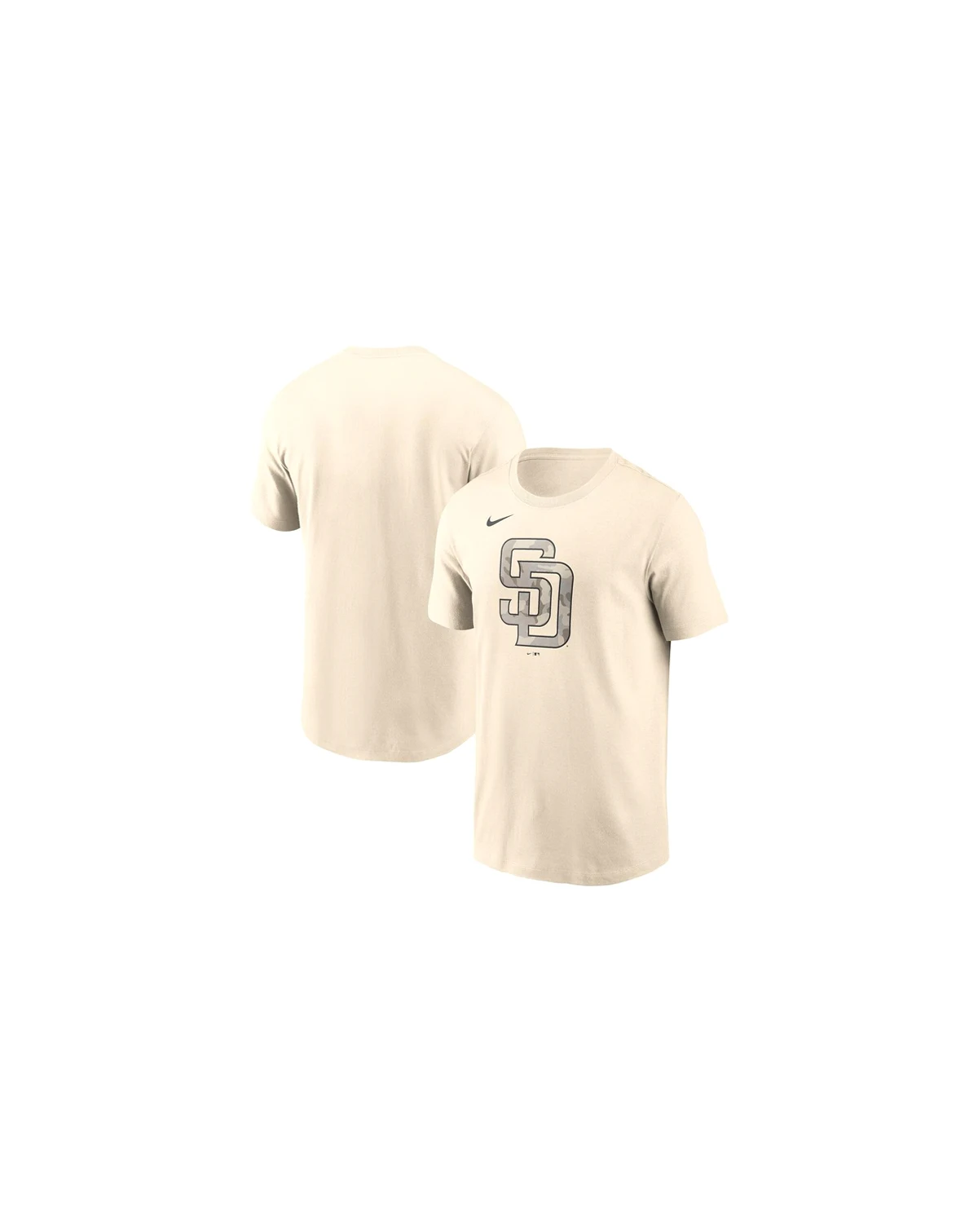 Men's Cream San Diego Padres Camo Logo T-Shirt