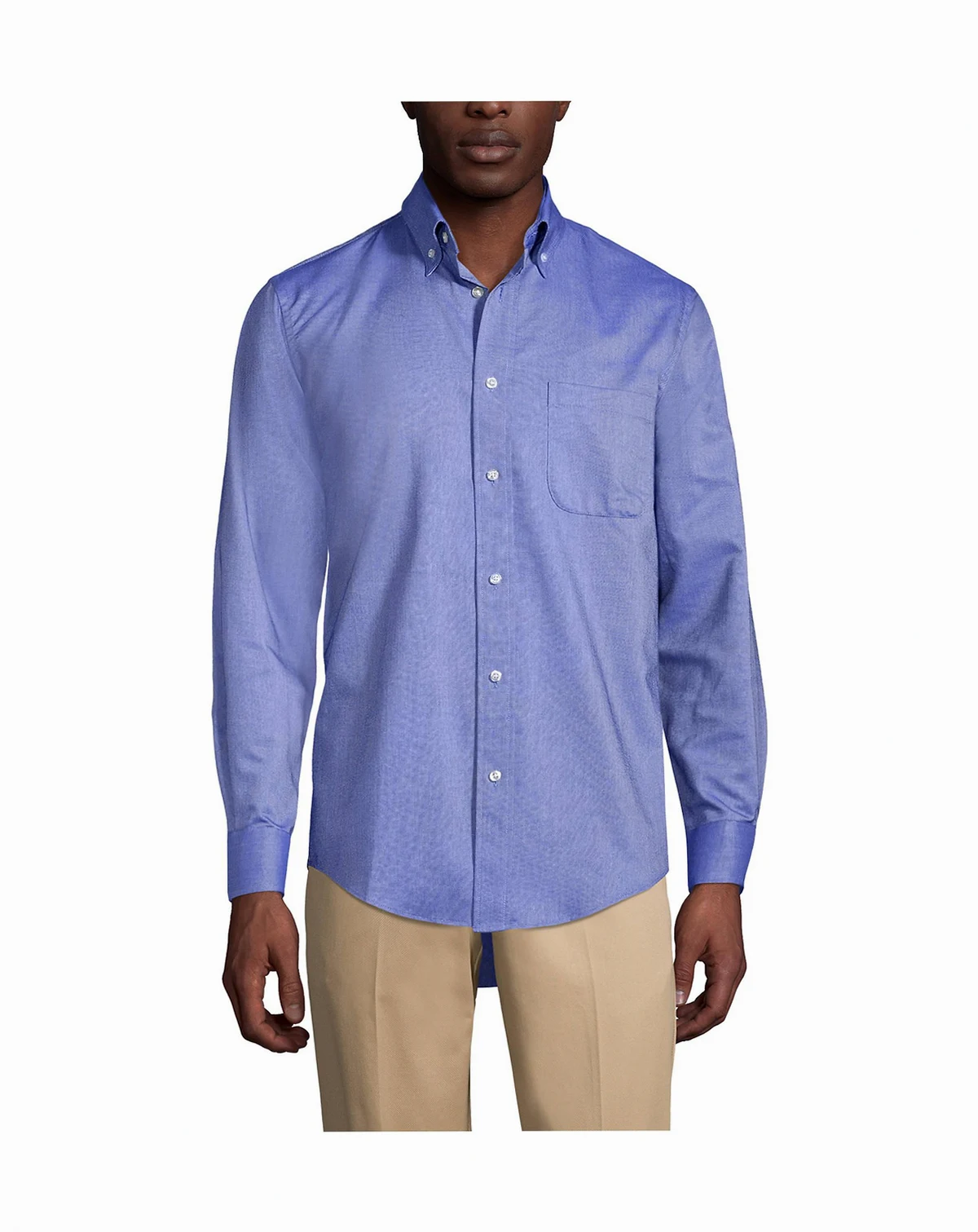 Big & Tall Long Sleeve Solid Oxford Dress Shirt