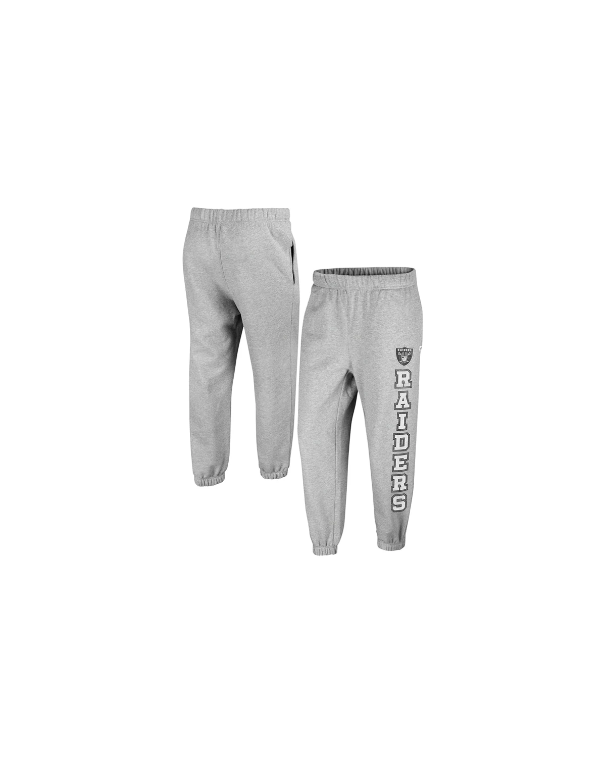 Women's Gray Distressed Las Vegas Raiders Double Pro Harper Jogger Sweatpants