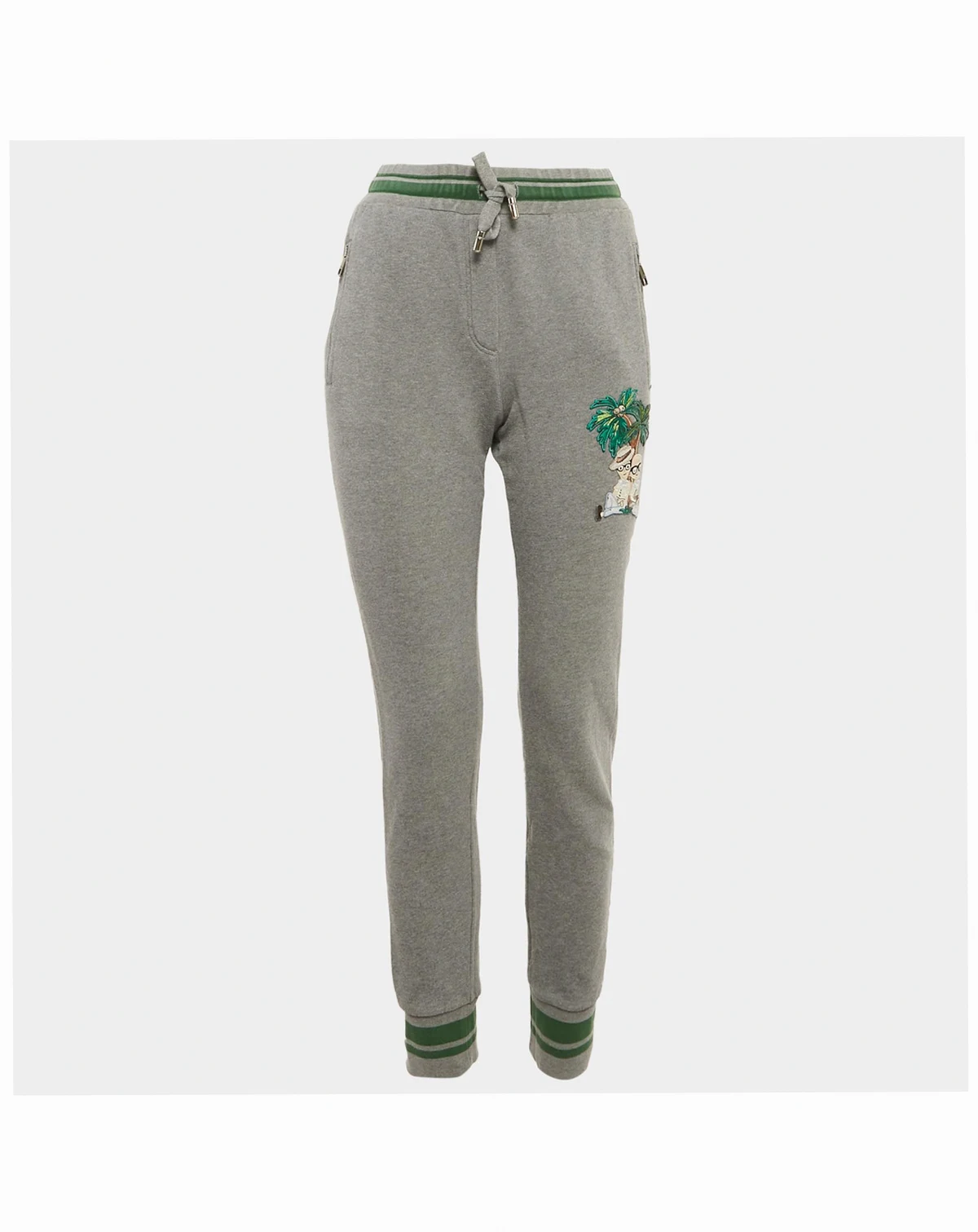 Women's Grey Cotton Dgfamily Joggers