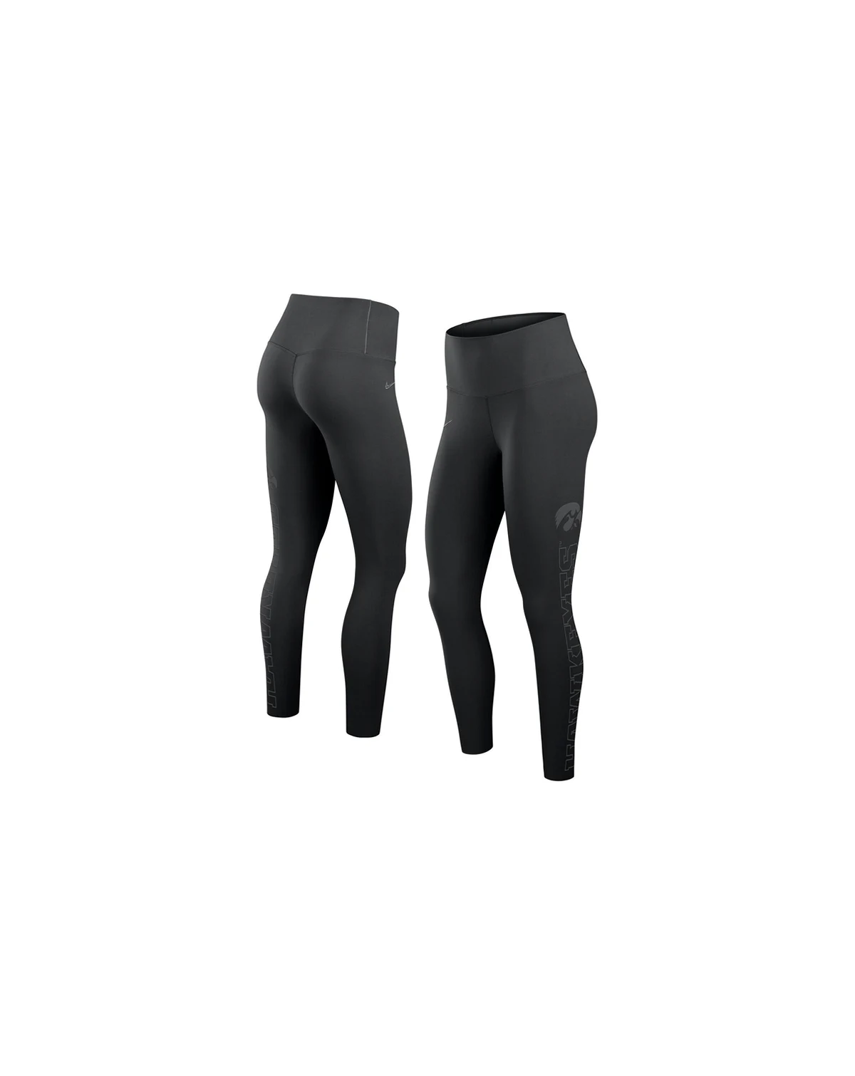 Women's Black Iowa Hawkeyes Zenvy Performance Leggings