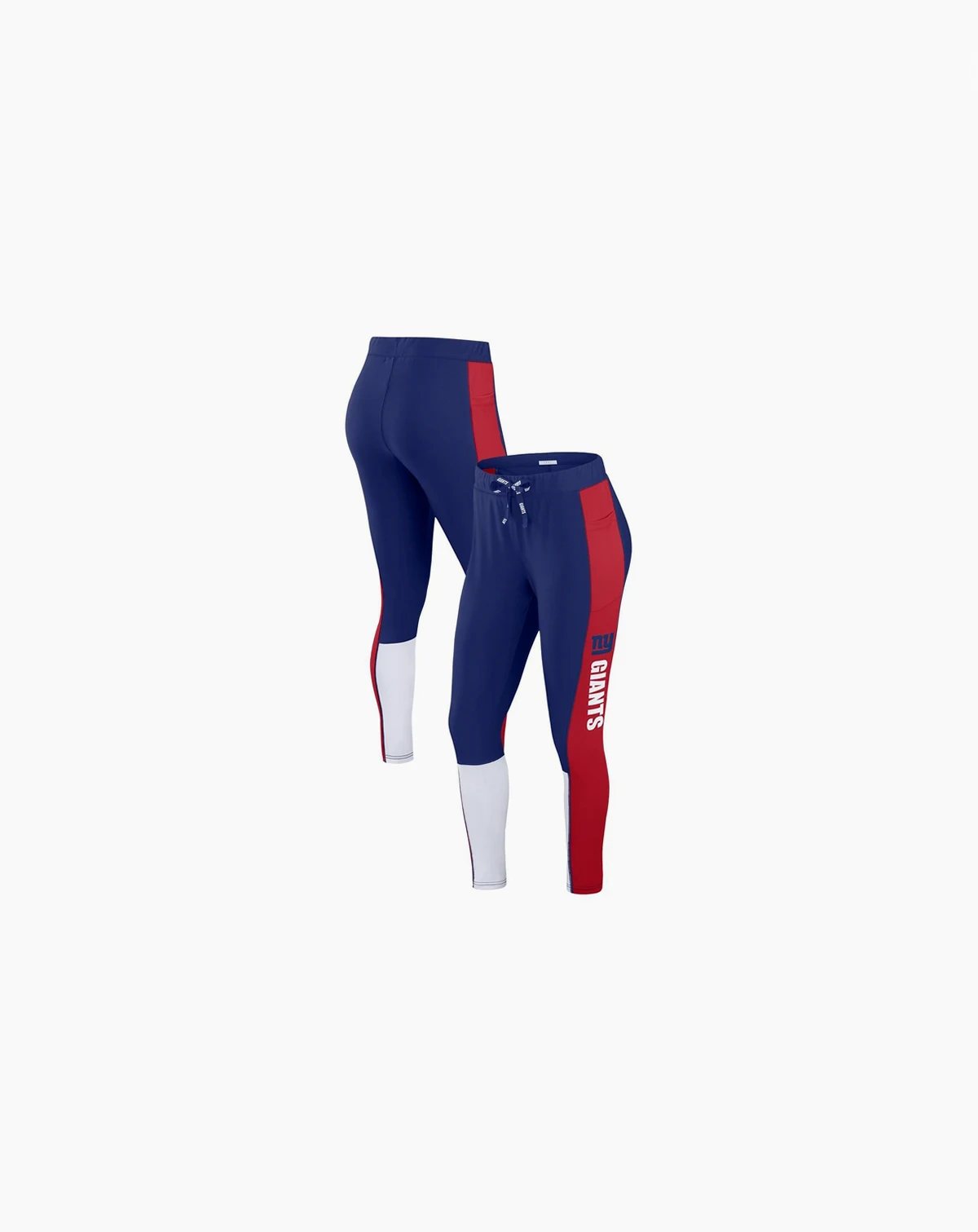 Women's Royal/Red New York Giants Color Block Leggings