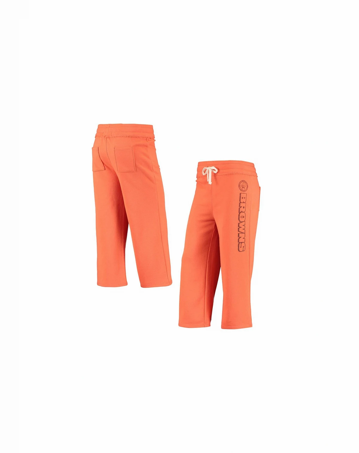 Women's Orange Cleveland Browns Cropped Pants