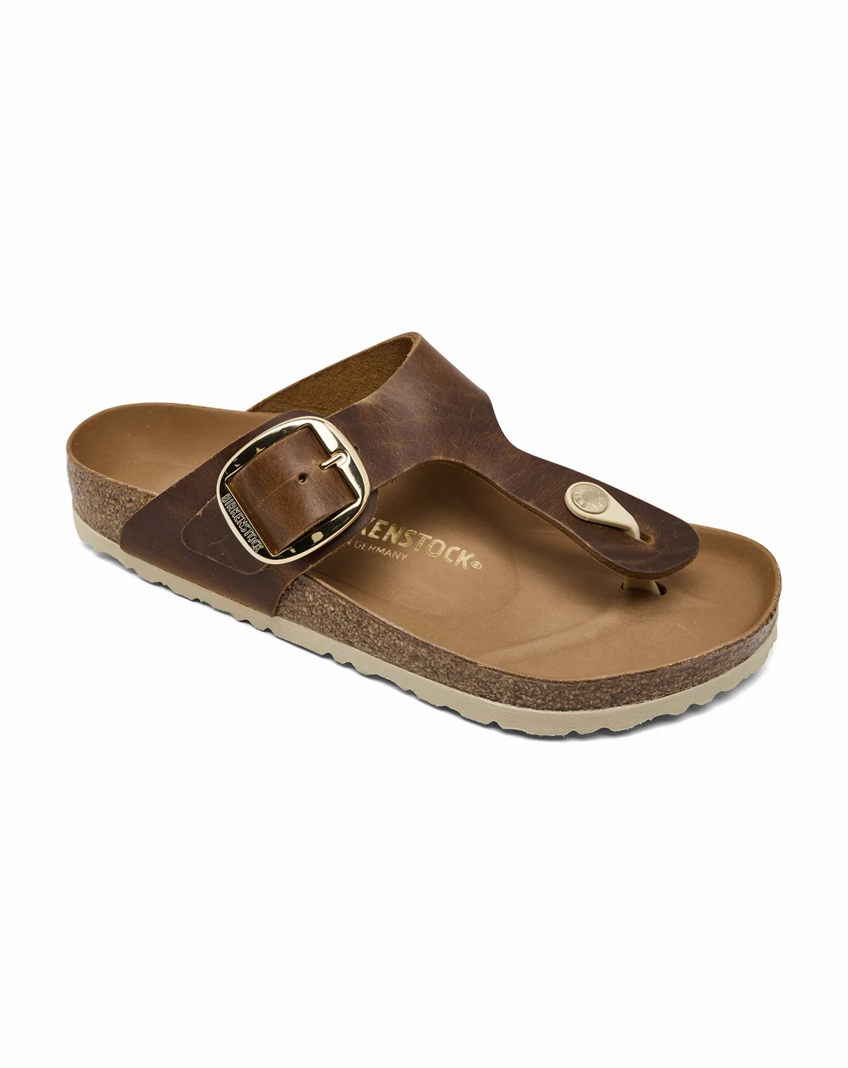 Women's Gizeh Big Buckle Oiled Leather Sandals from Finish Line