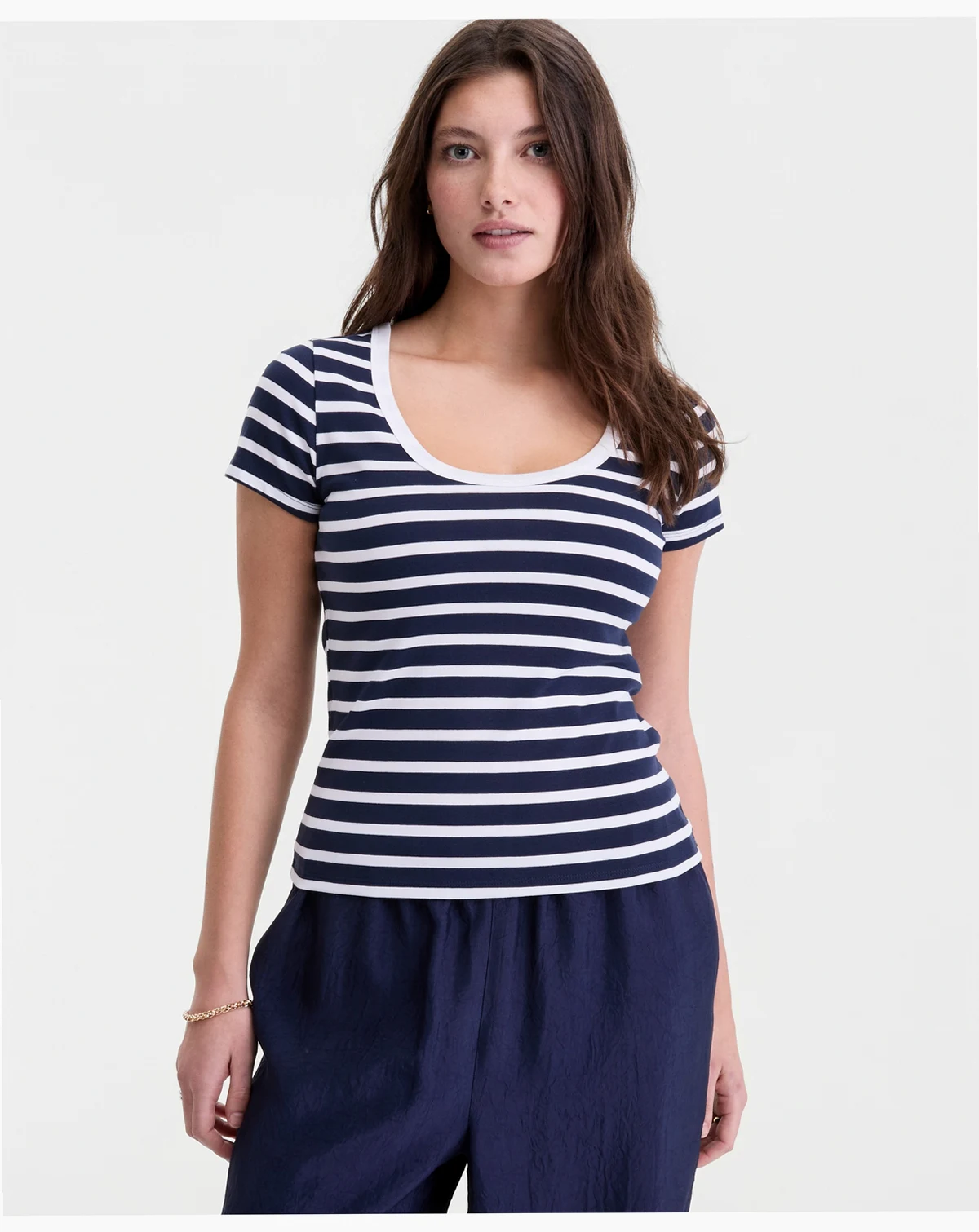Women's Scoop-Neck Layering T-Shirt, Macy's Exclusive