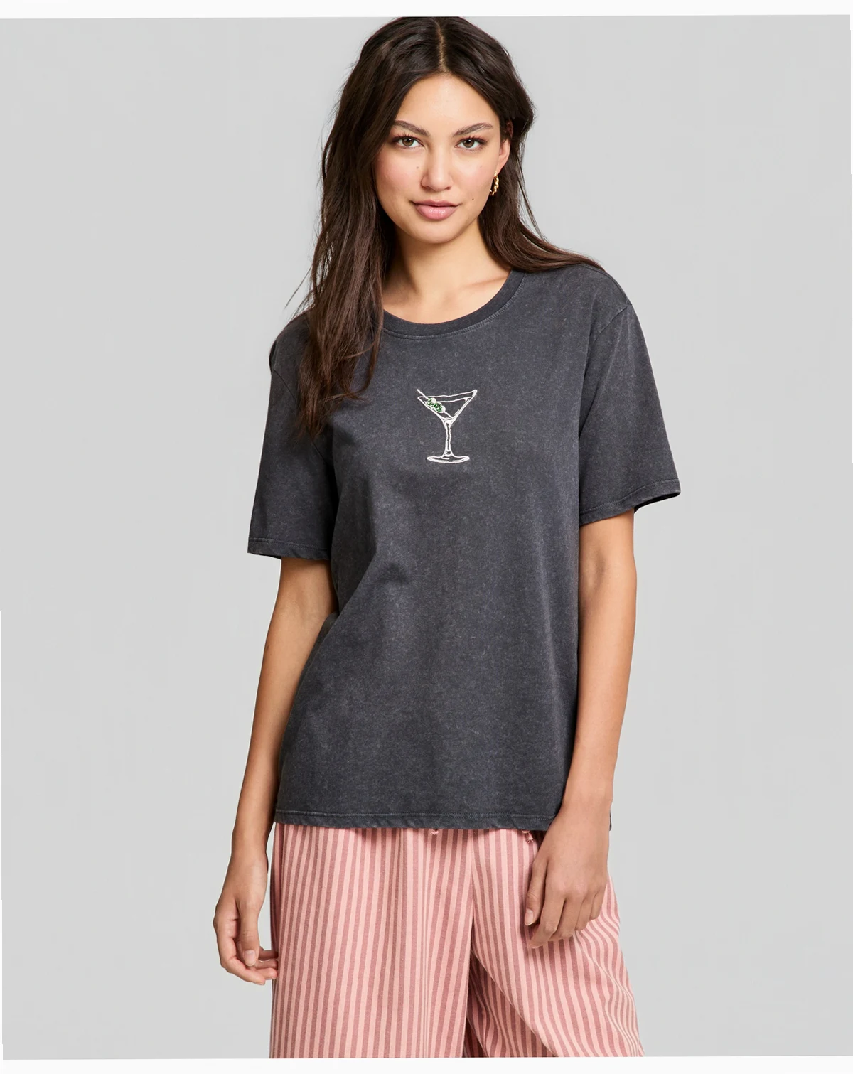 Women's Martini Graphic T-Shirt, Macy's Exclusive