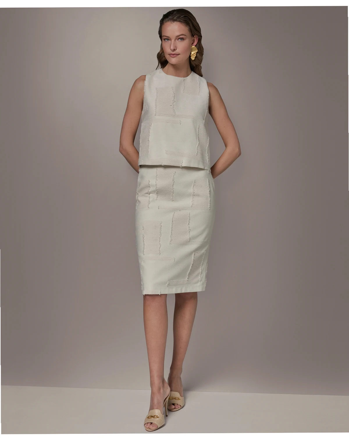 Petite Round Neck Crop Top