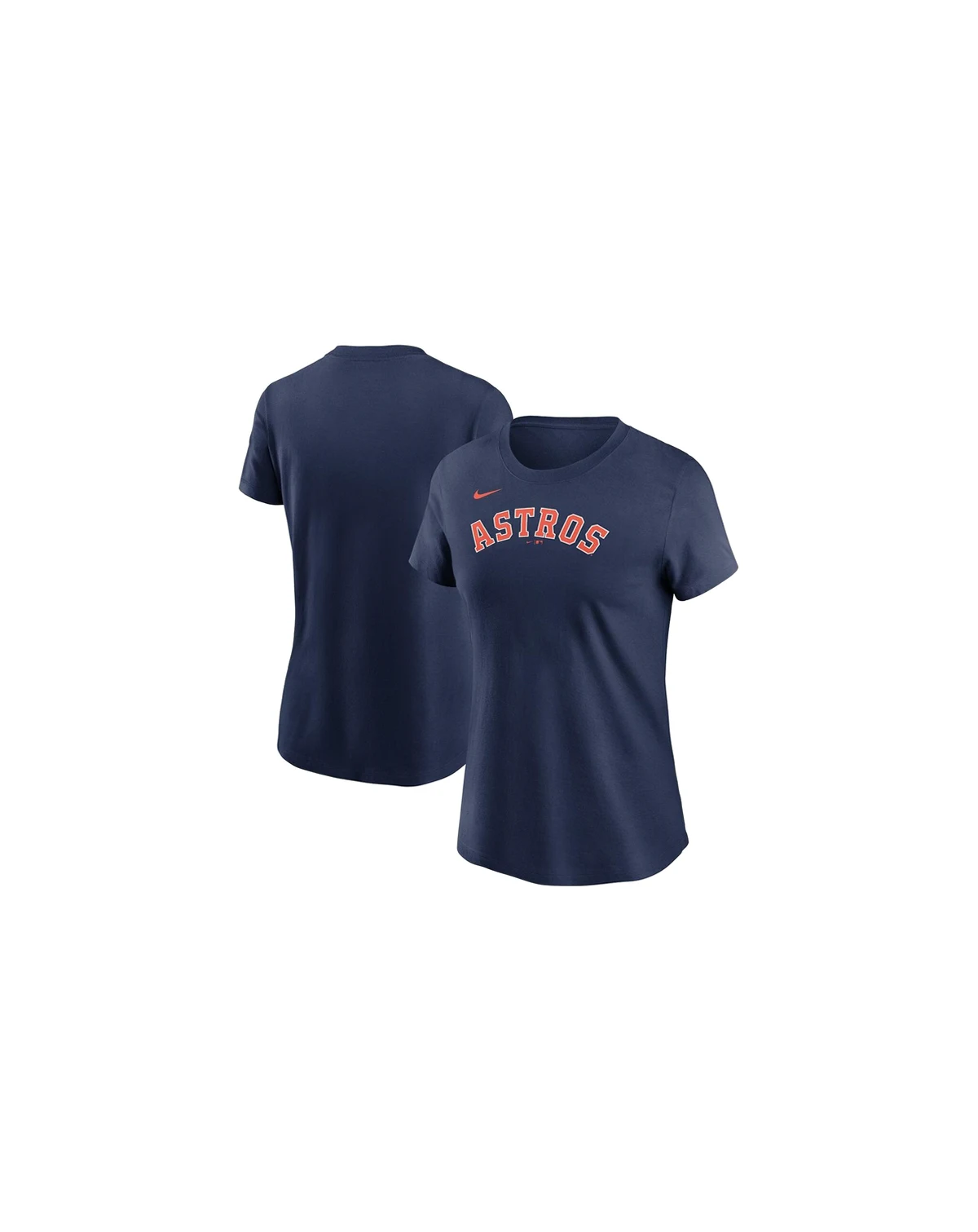 Women's Navy Houston Astros Wordmark T-shirt