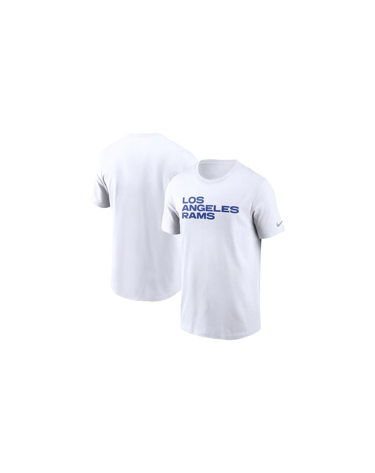 Men's White Los Angeles Rams Primetime Wordmark Essential T-Shirt